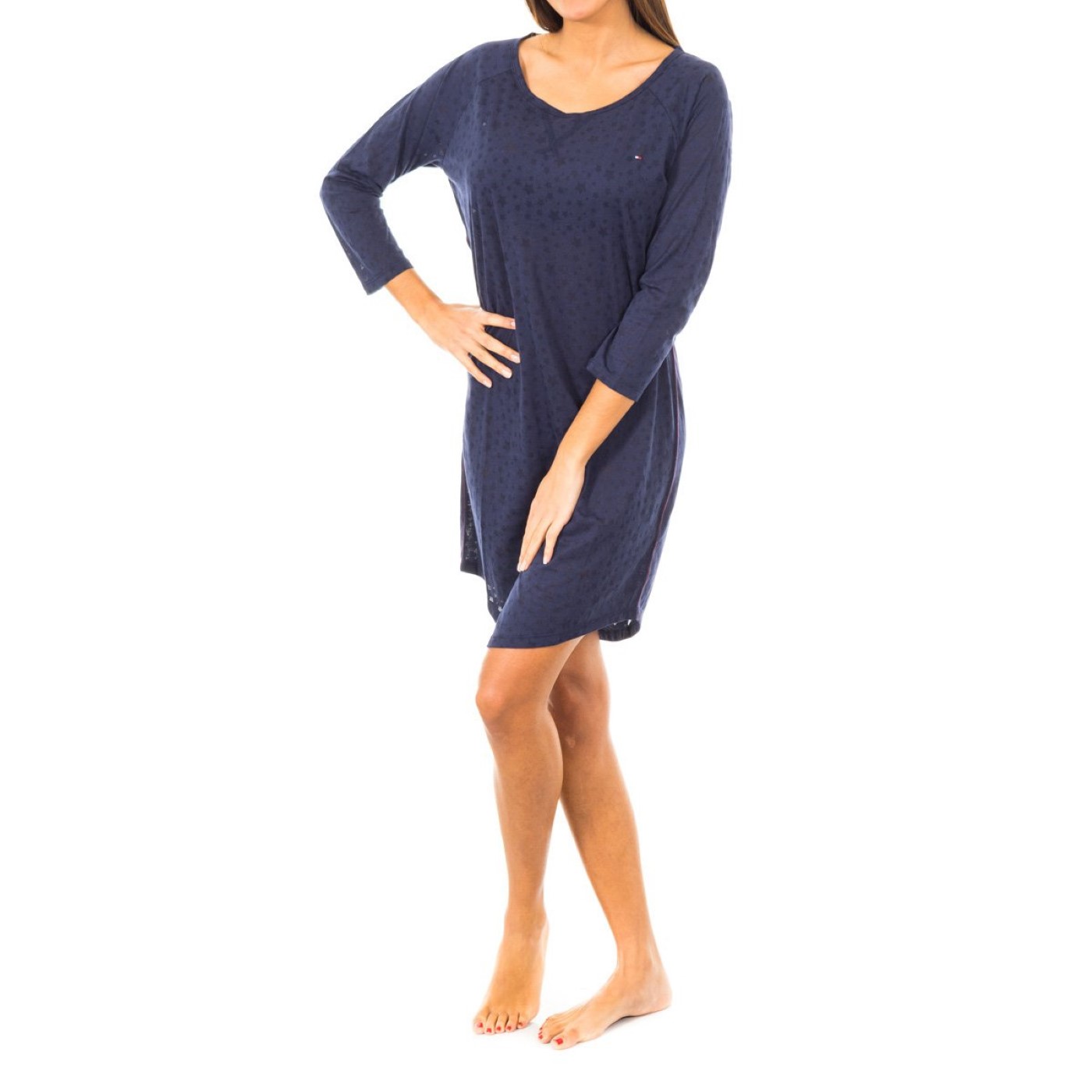 TOMMY HILFIGER Nattlinnen dam – bild 4