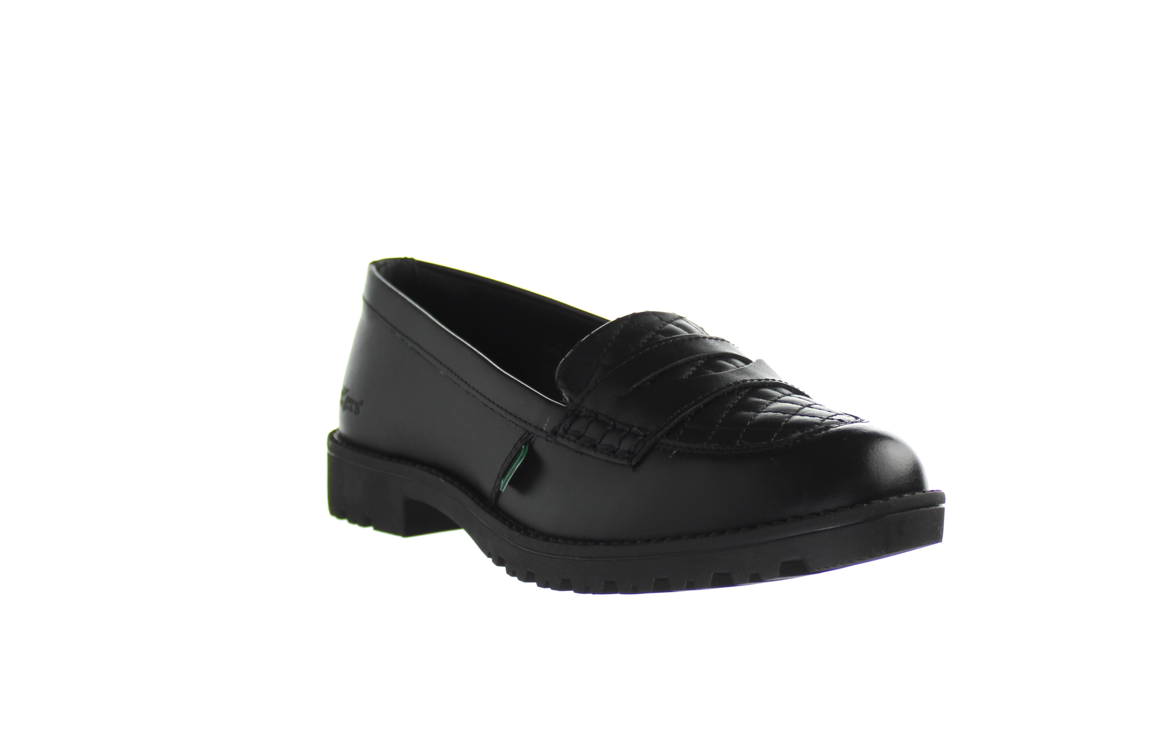 Kickers Lachly Quilt Loafer Dam Svarta Skor – bild 2