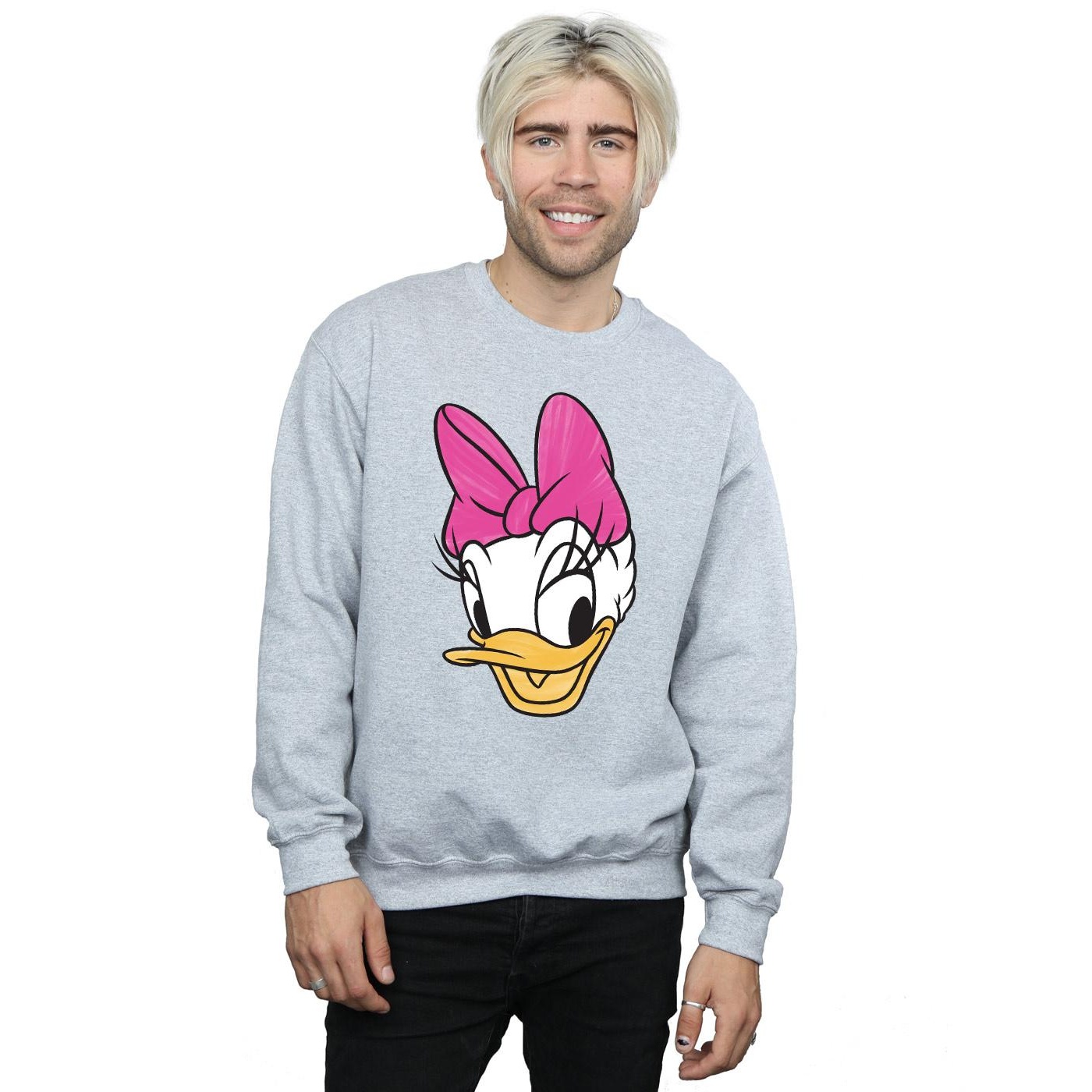 Disney Mens Daisy Duck Head Painted Sweatshirt (Sports Grey) herr – bild 2