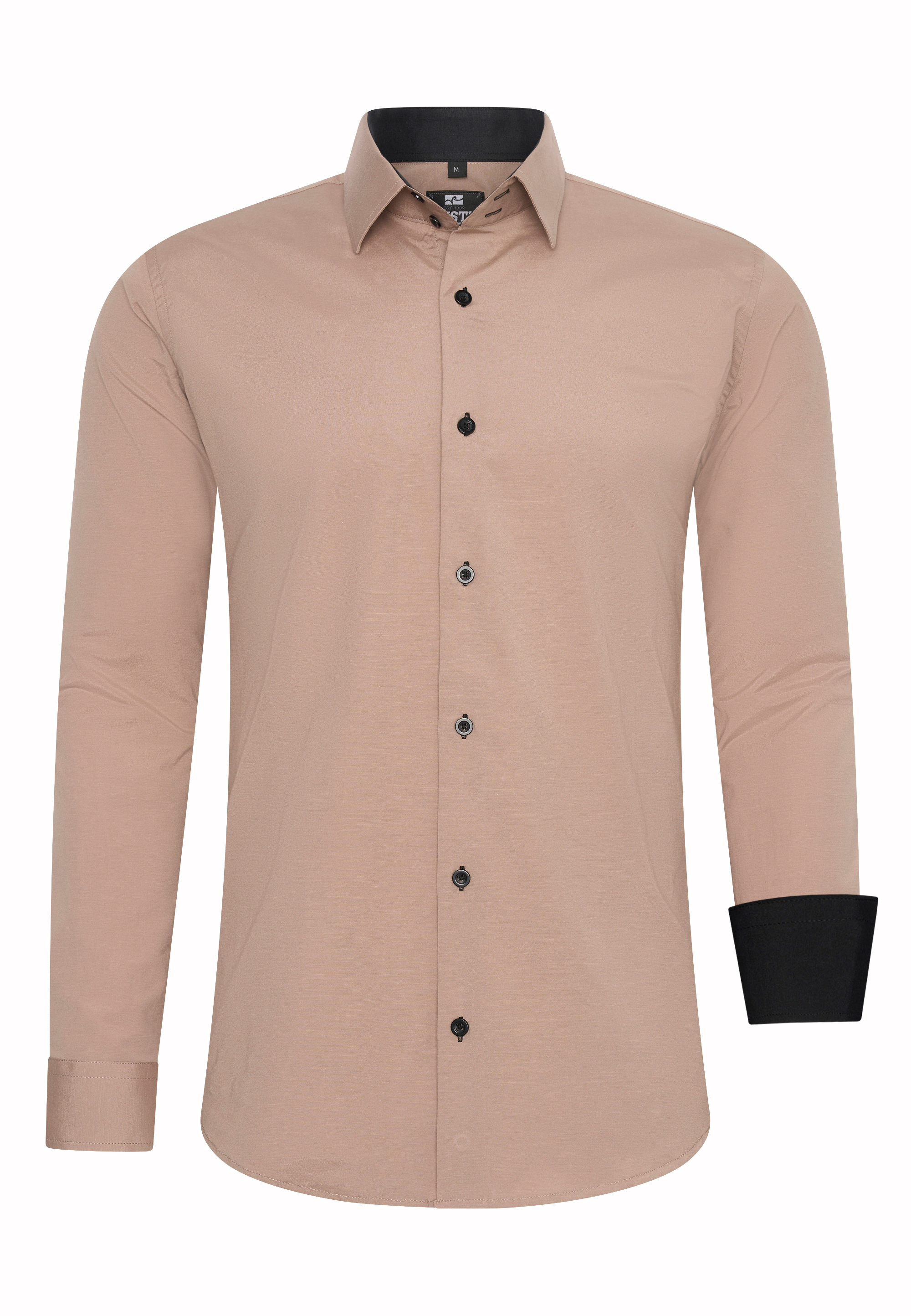 Thumbnail - Rusty Neal Overhemd Slim Fit Beige