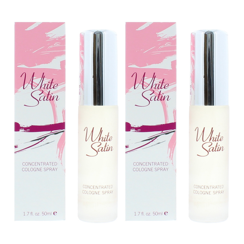 Taylor of London Womens White Satin Concentrated Cologne 50ml x 2 - One Size