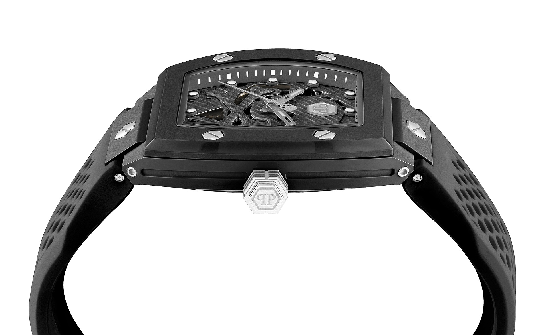 Philipp Plein The Skeleton Ecoceramic Herrklocka i Svart PWVBA0423 – bild 2
