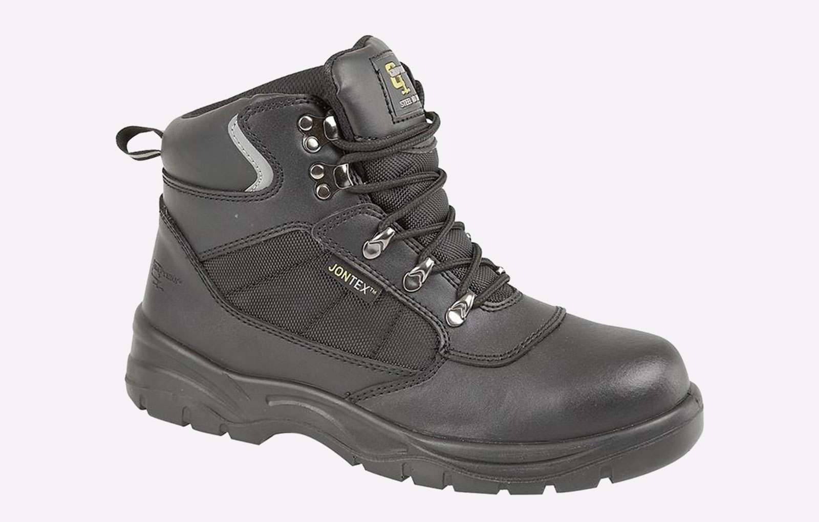 Grafters Rigor WATERPROOF Safety Boots Mens - Black - Size UK 12