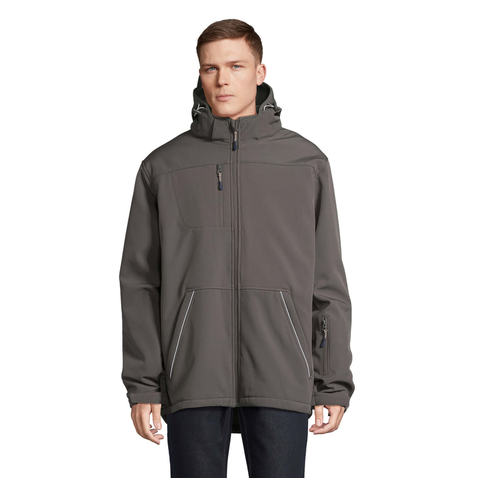 SOLS Heren Rock gewatteerd Soft Shell jack (Houtskool Grijs)