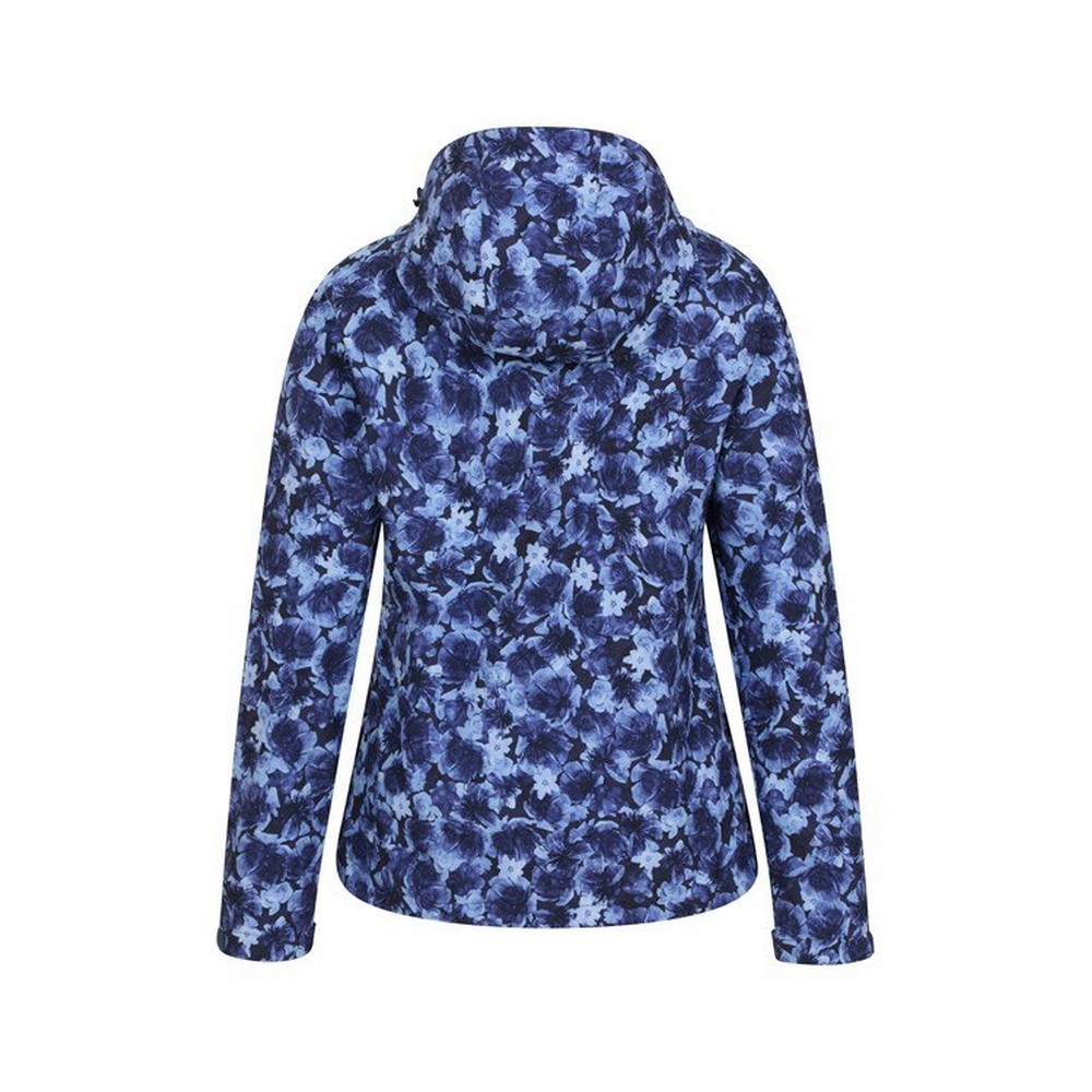 Mountain Warehou Dam/Ladies Exodus Floral Soft Shell Jacka (Marinblå/Ljusblå) – bild 2