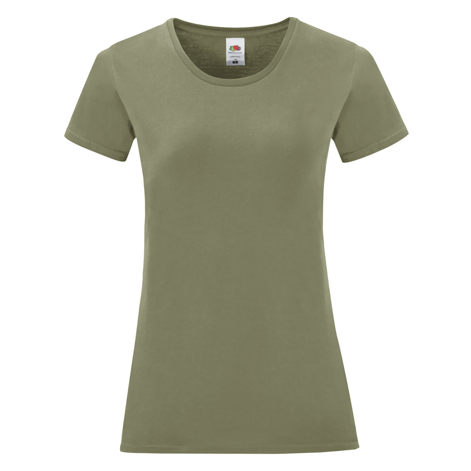 Thumbnail - Fruit Of The Loom Womens/Ladies Iconic T-Shirt (Klassisches Olivgrün)