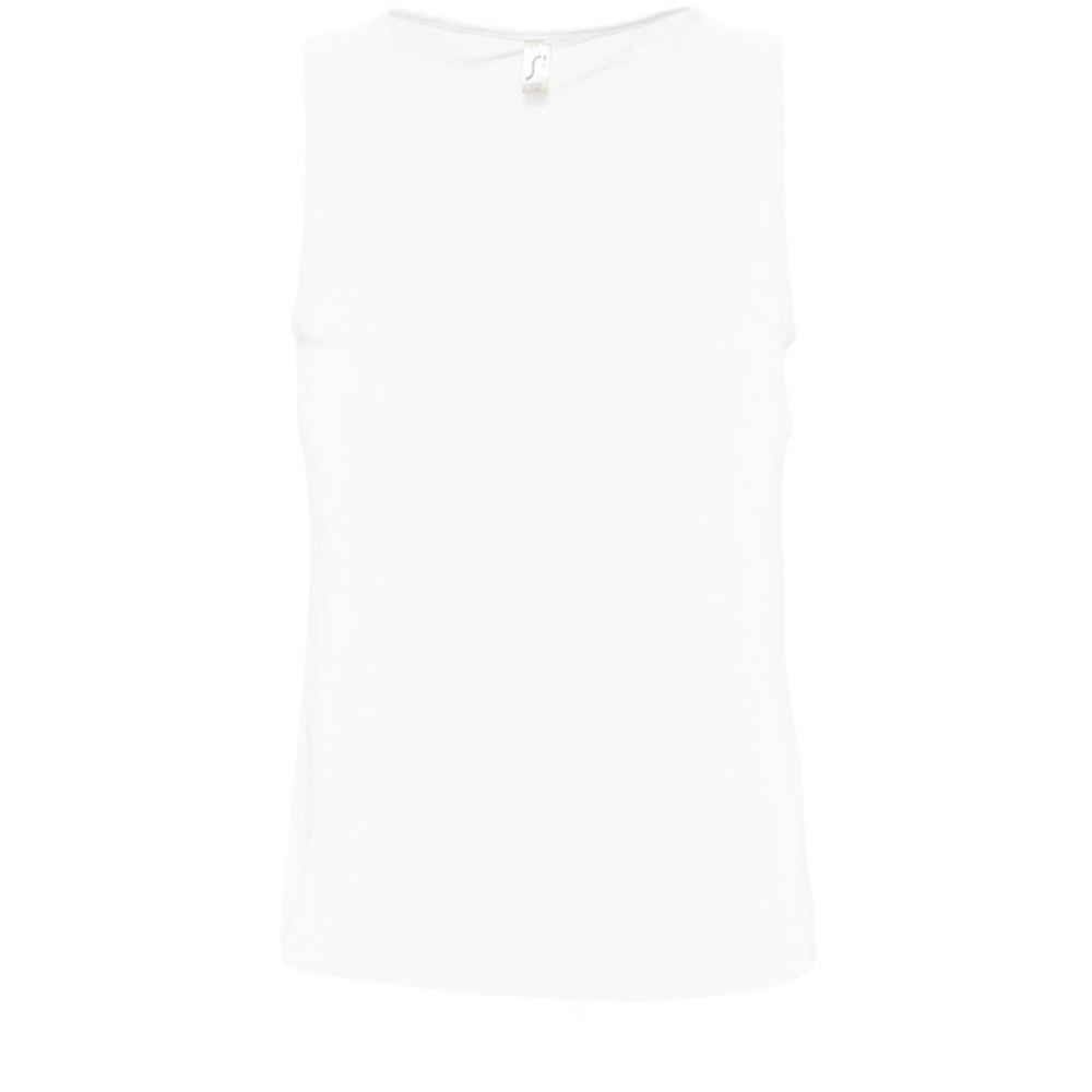 Thumbnail - SOLS Herren Justin ärmelloses Tank / Vest Top (Weiß)
