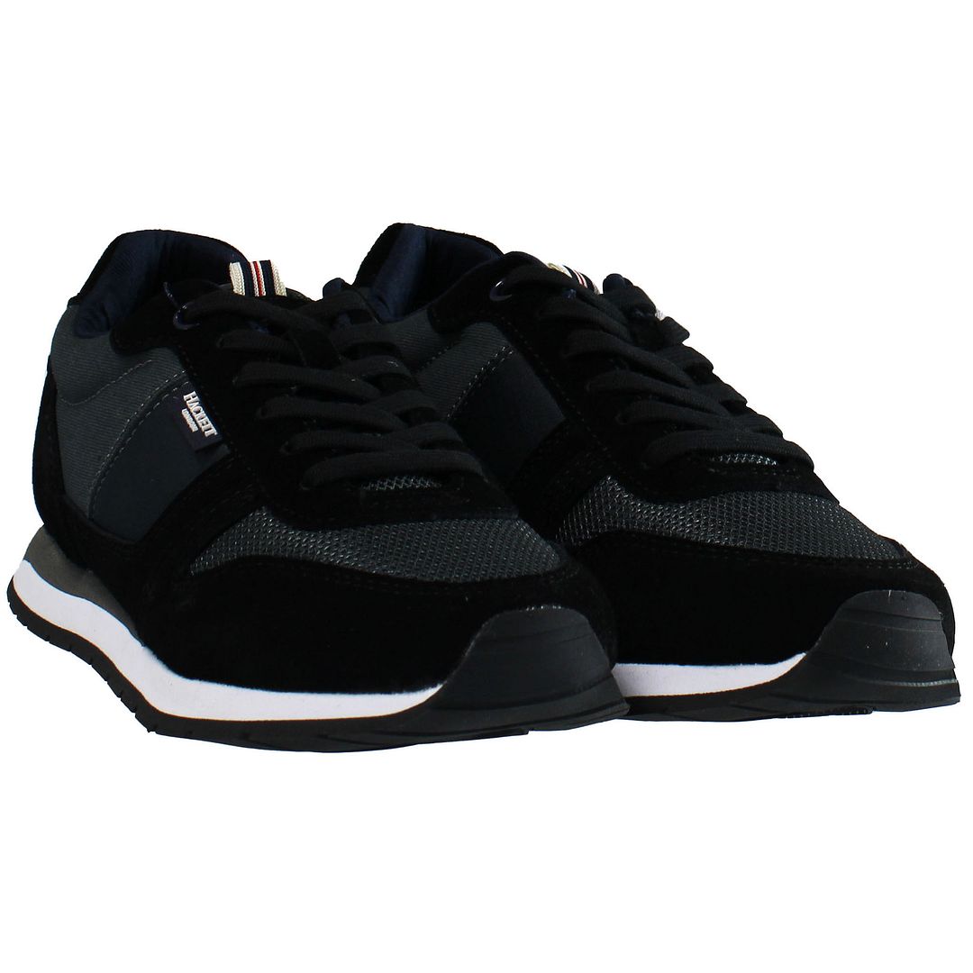 Hackett London Hackett Eyelet Mens Black Trainers låga sneakers herr – bild 2
