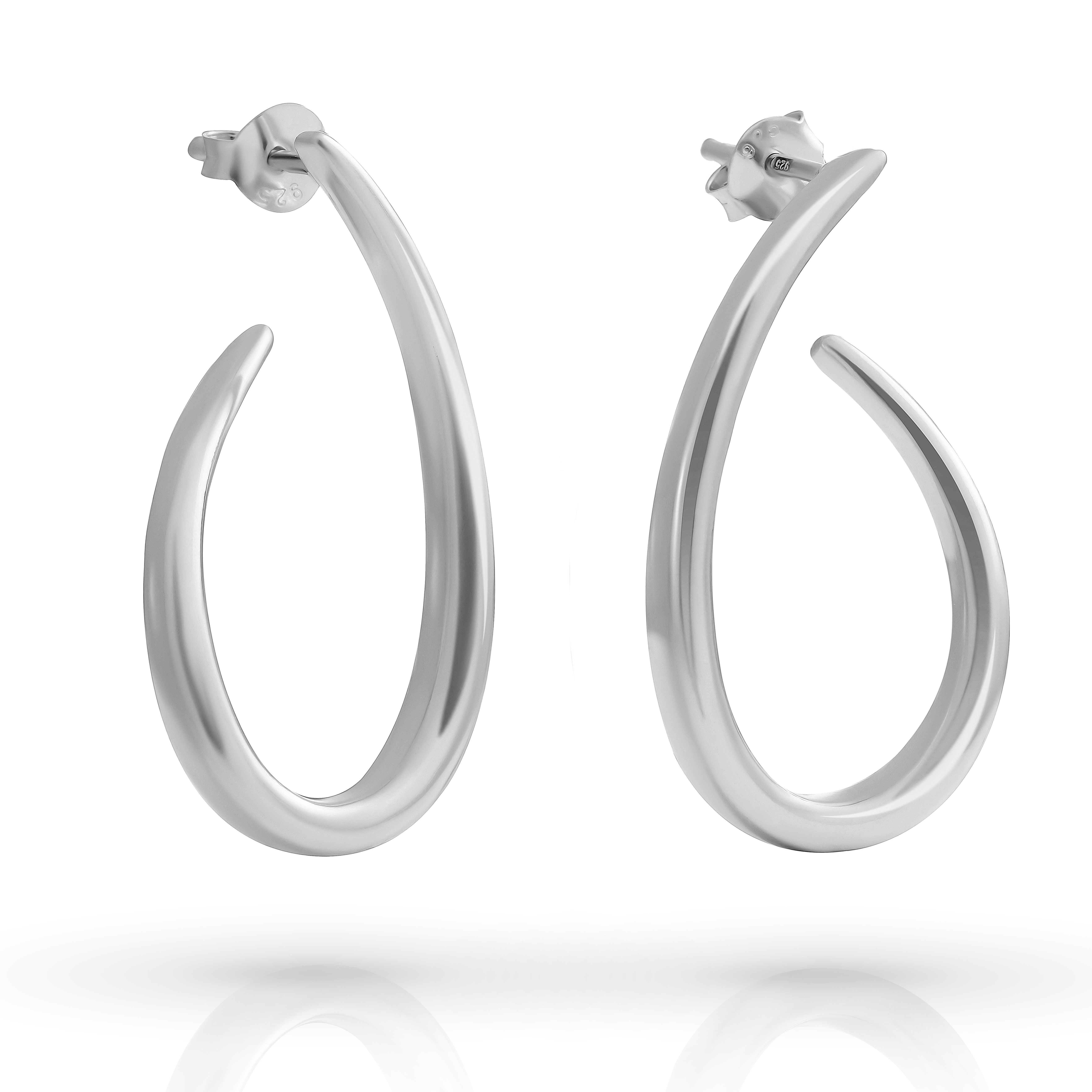 Thumbnail - Orphelia 'Cherry' Damen Ohrhänger aus 925 Sterling Silber - Silber ZO-7551