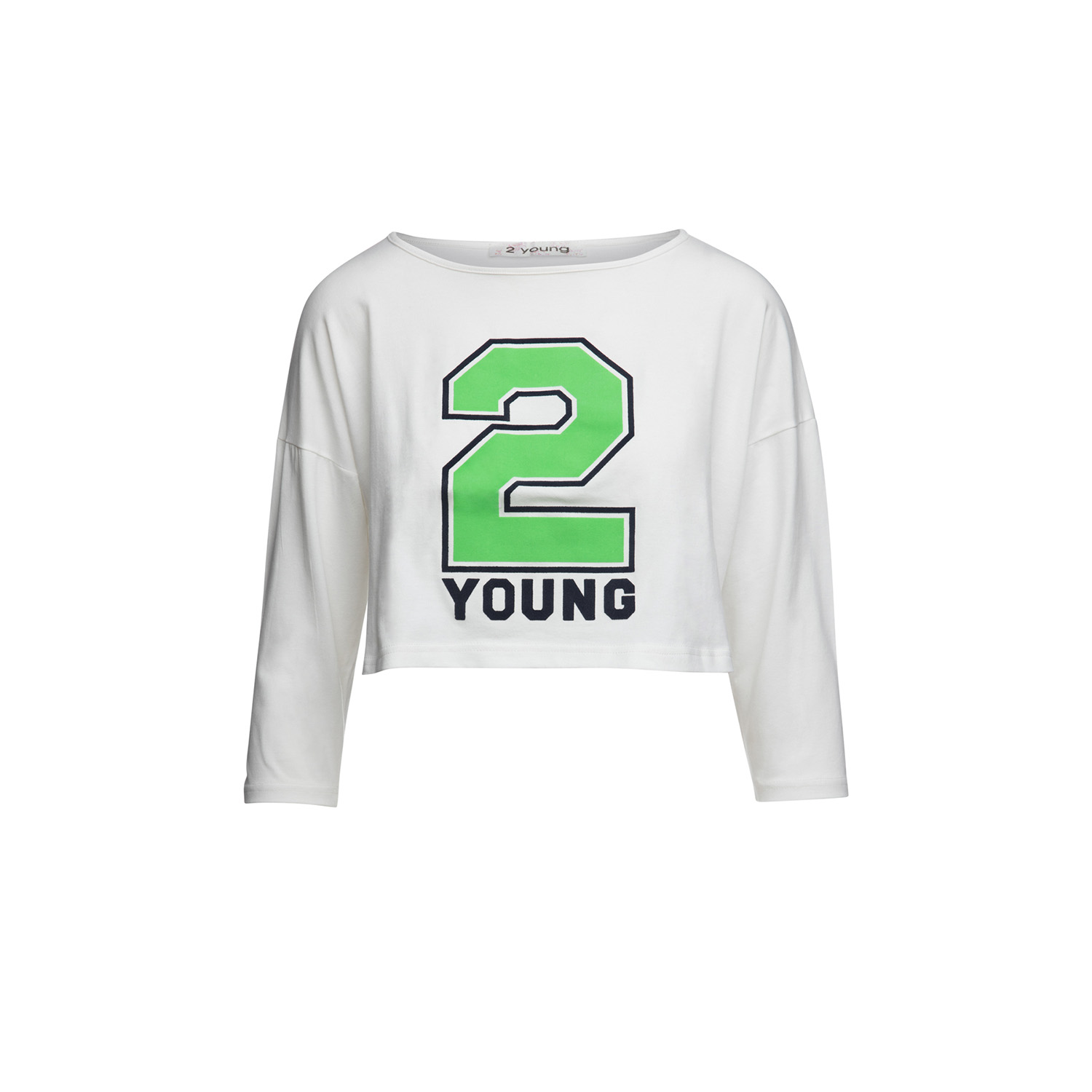 Thumbnail - 2-Jugendliches Crop-Top Off-White