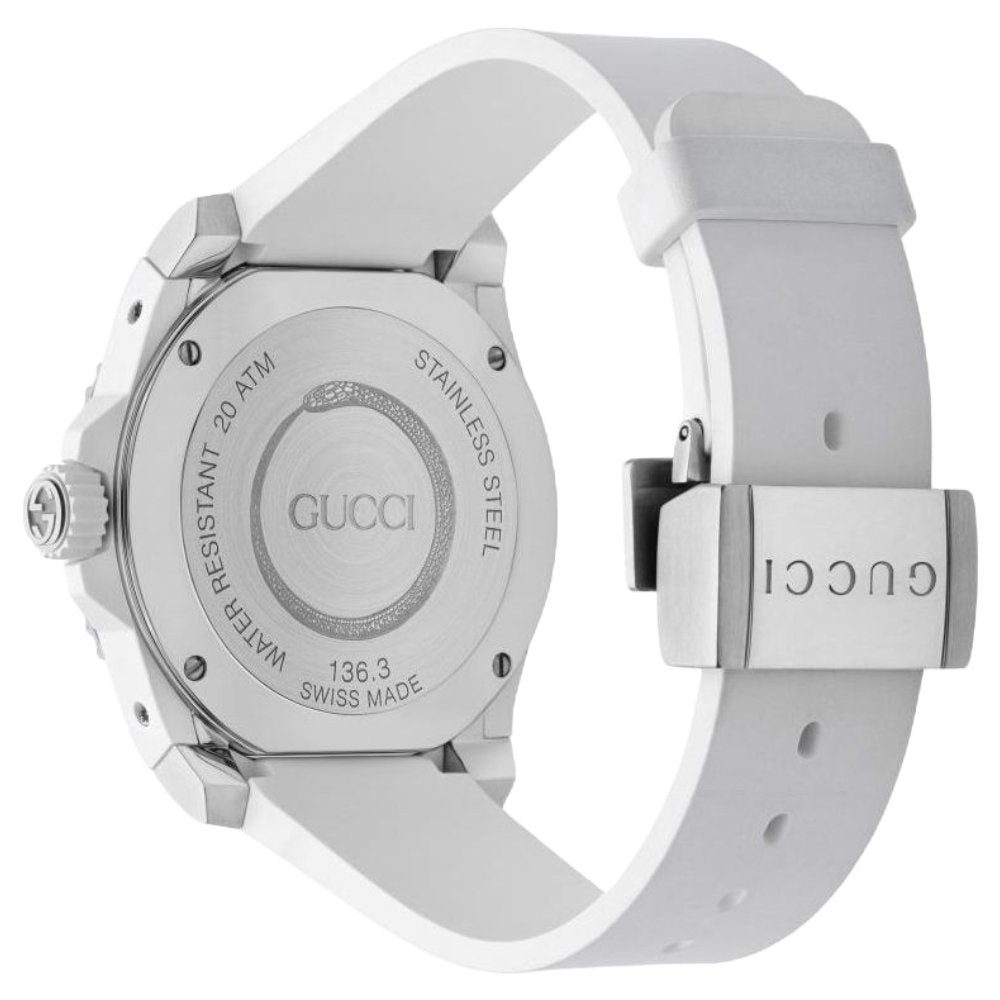 Gucci YA136329 Dive vit urtavla herrklocka – bild 2