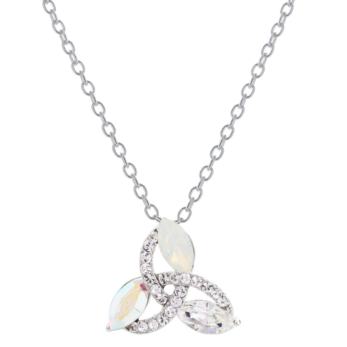 Thumbnail - Halskette Dreieck mit Swarovski-Kristallen