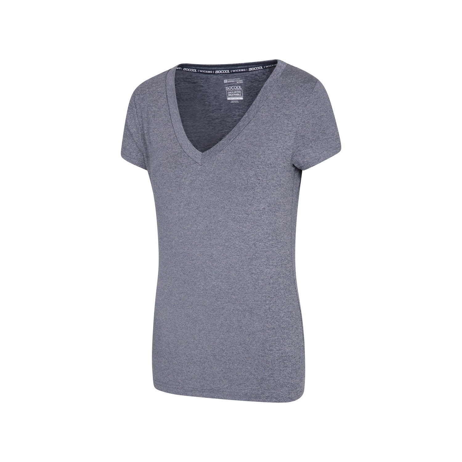 Mountain Warehou T-shirt Vitality V Neck för dam och dam (Marin) – bild 2