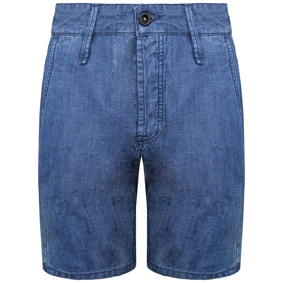 Thumbnail - Denham Tokyo Apex Mens Blue Denim Shorts