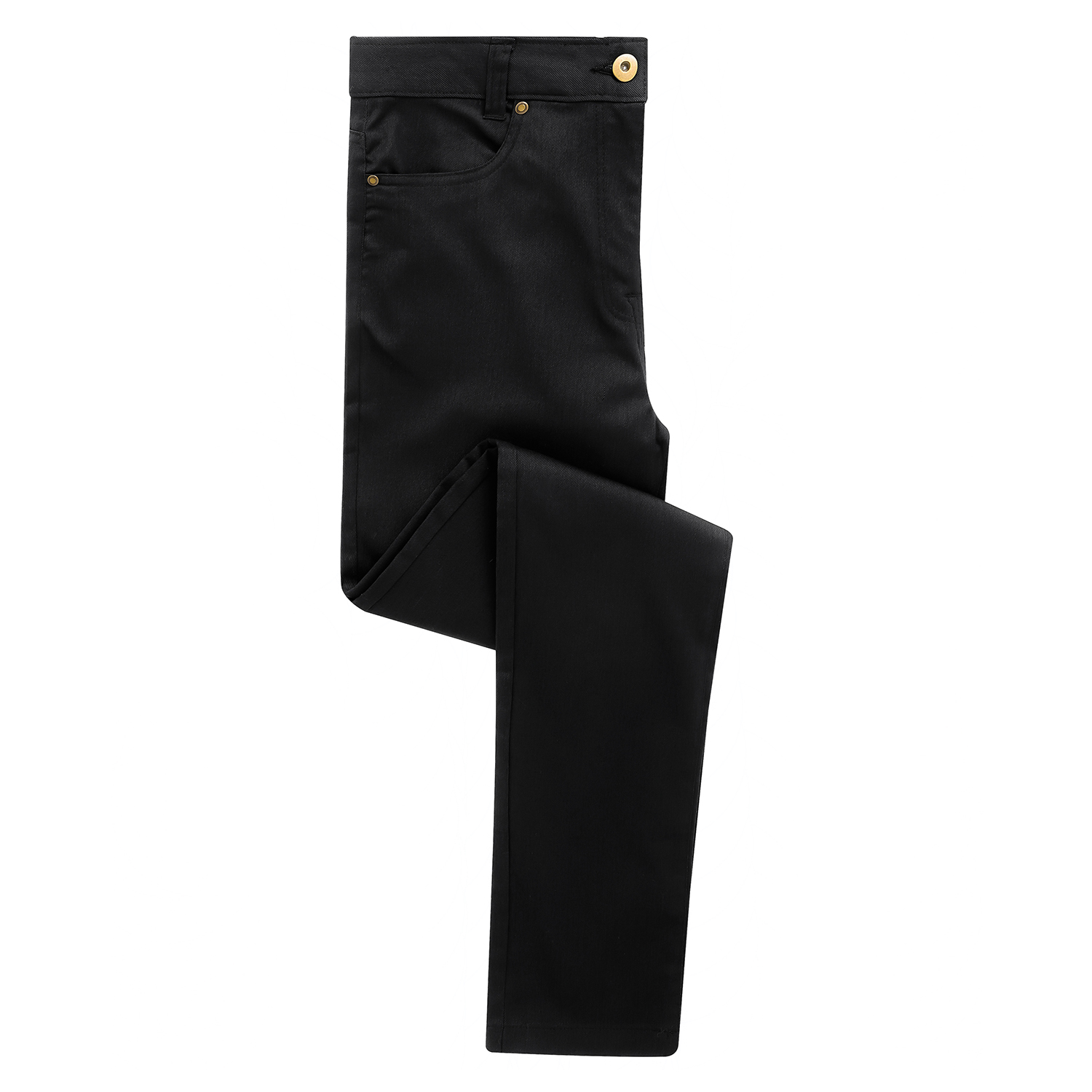 Premier Womens/Ladies Performance Chino Jeans (Black) - Size 24 Long