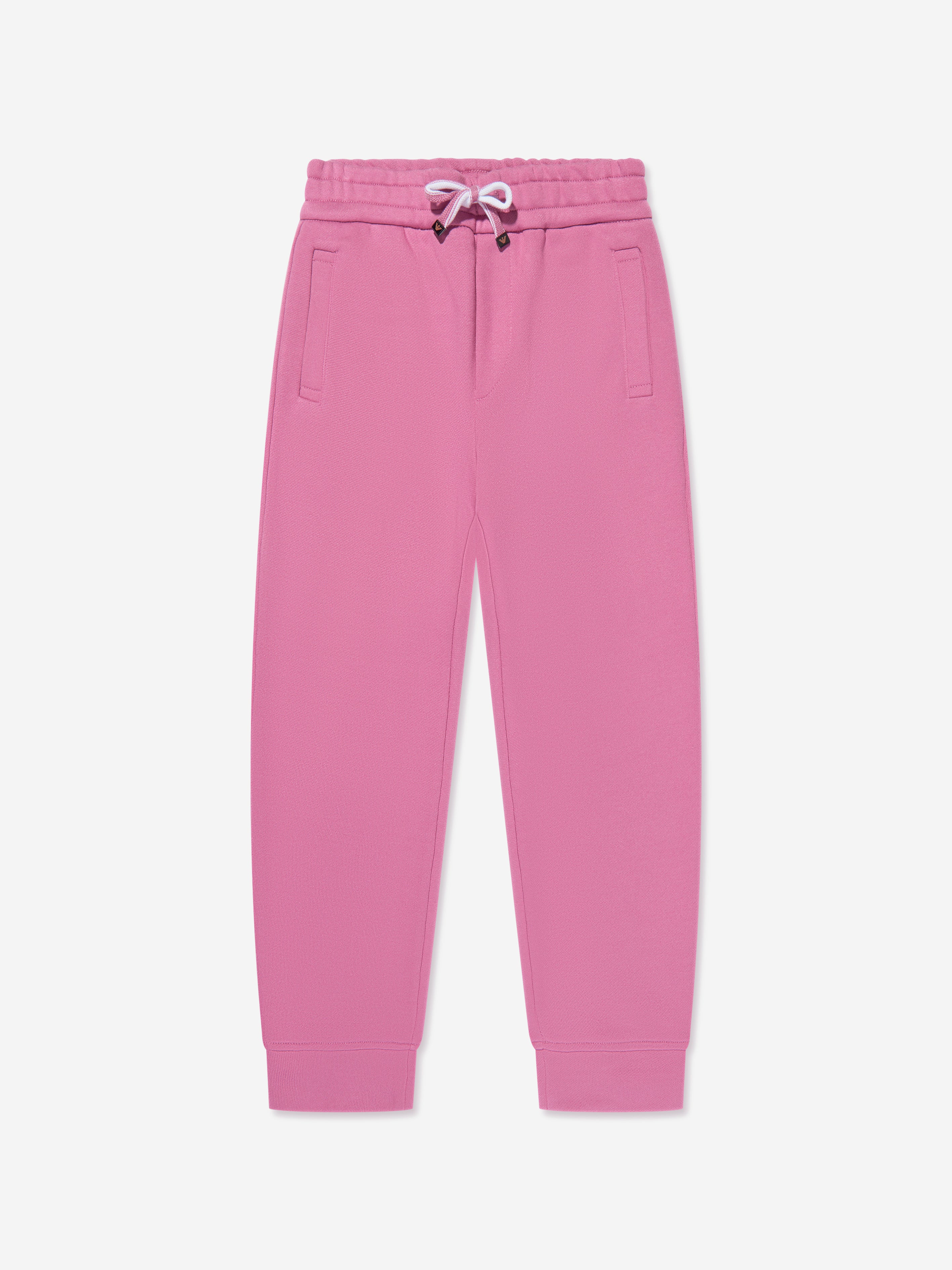 Emporio Armani Girls Logo Joggers - Pink - Size 4Y