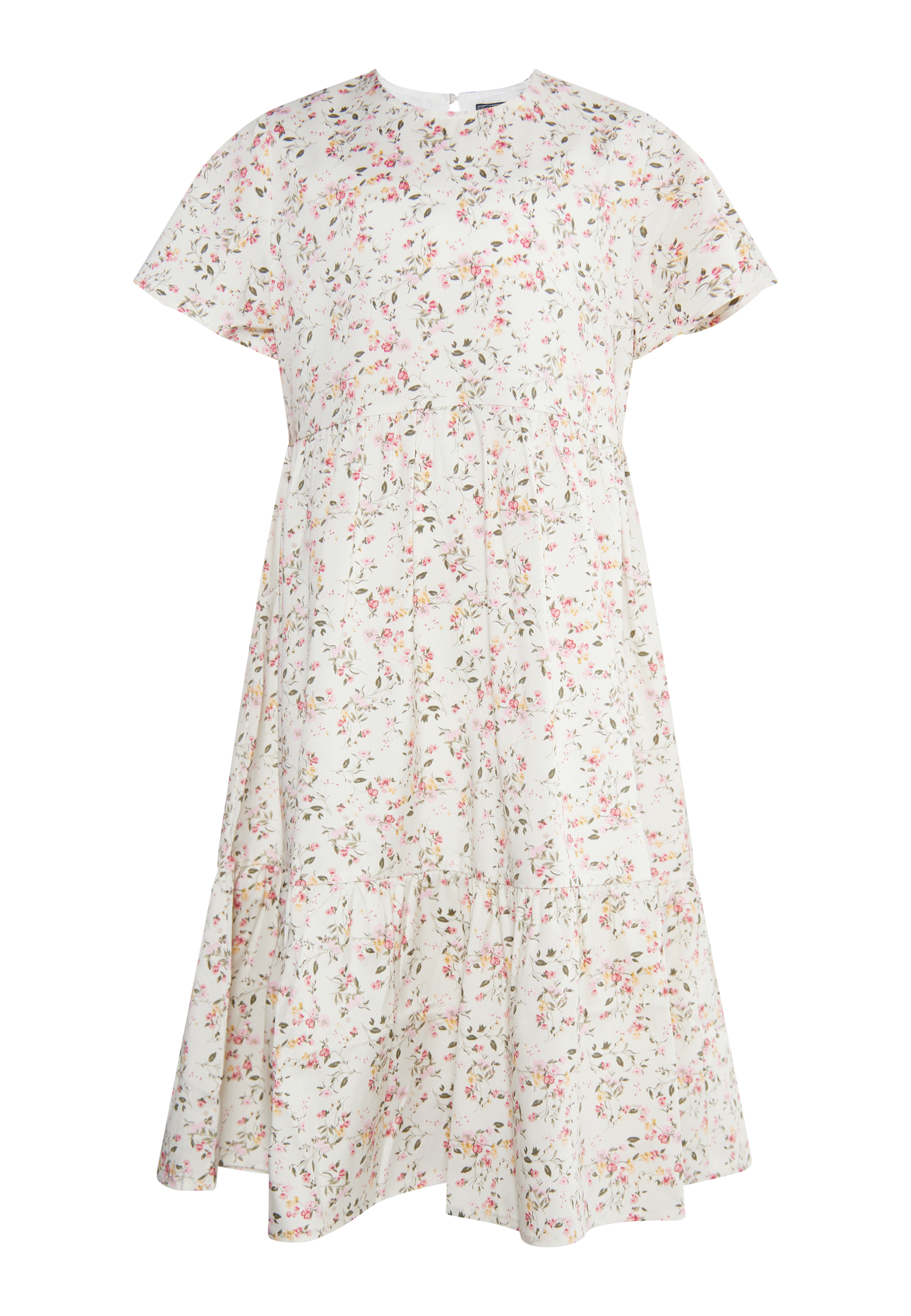 Thumbnail - Dreimaster Kleid Mädchen (Kids) Wollweiß Blume