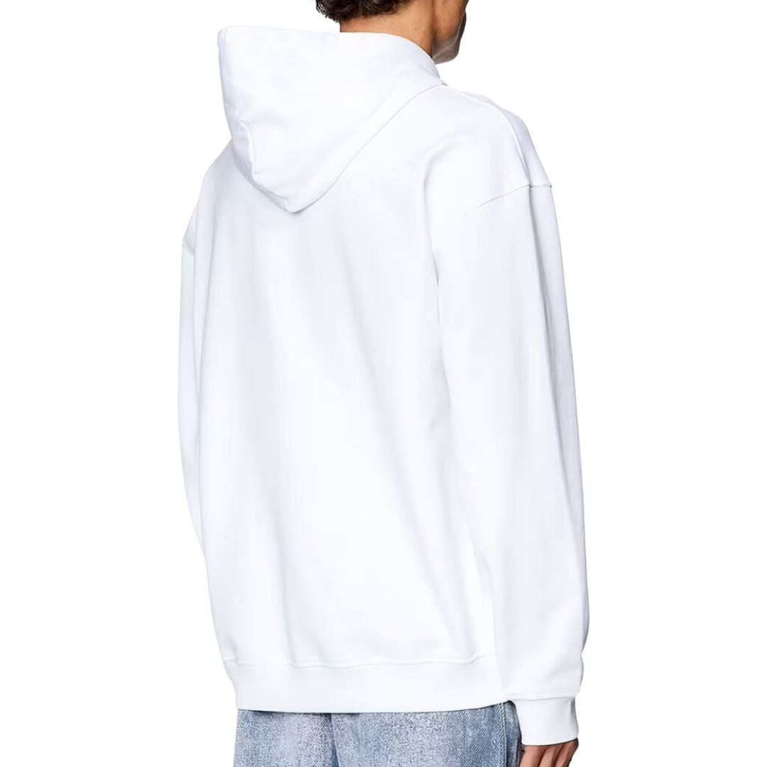 Double Destroyed Logo Vit Hoodie 2