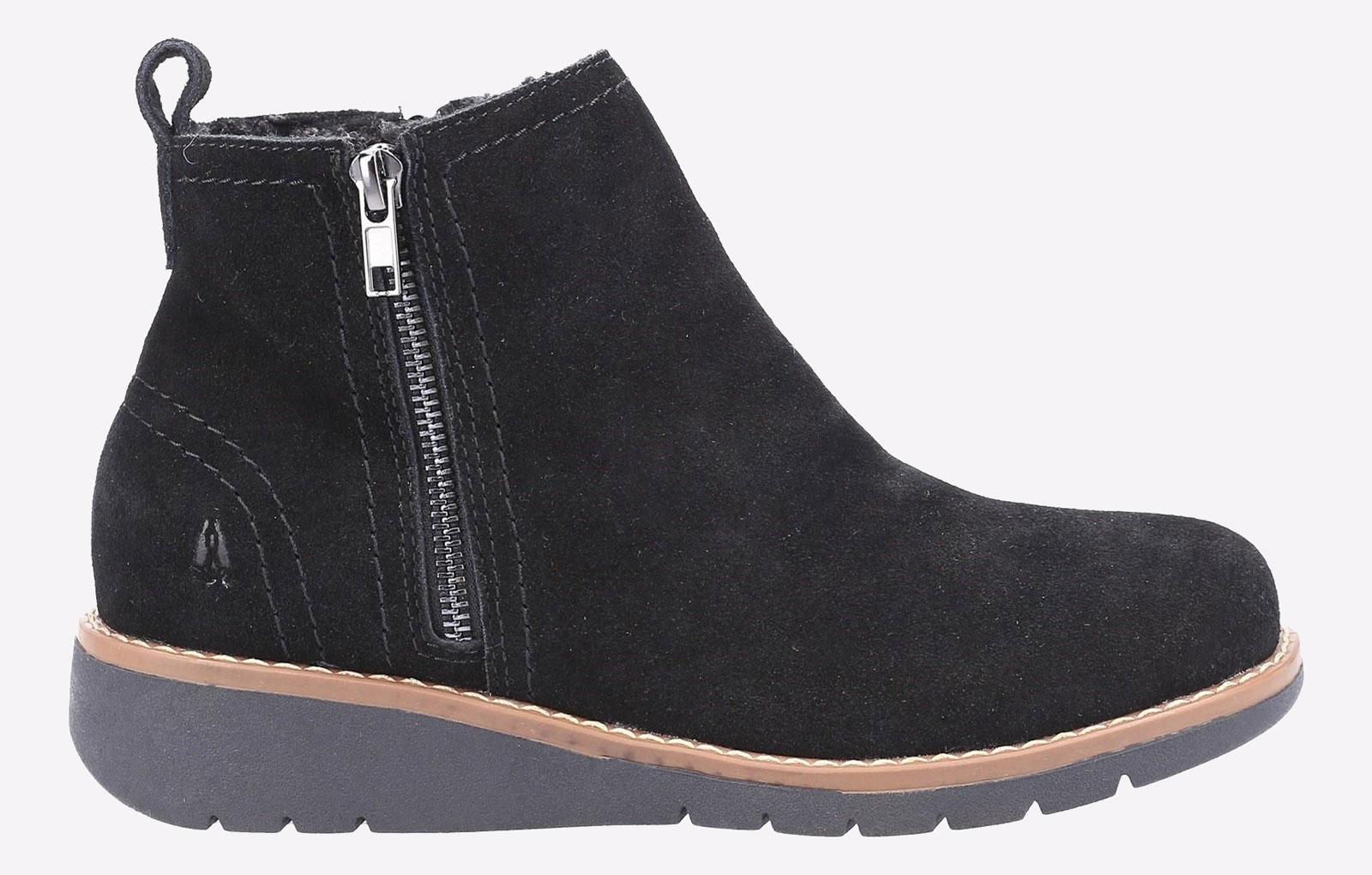 Thumbnail - Hush Puppies Libby Damenstiefel Aus Schwarzem Wildleder