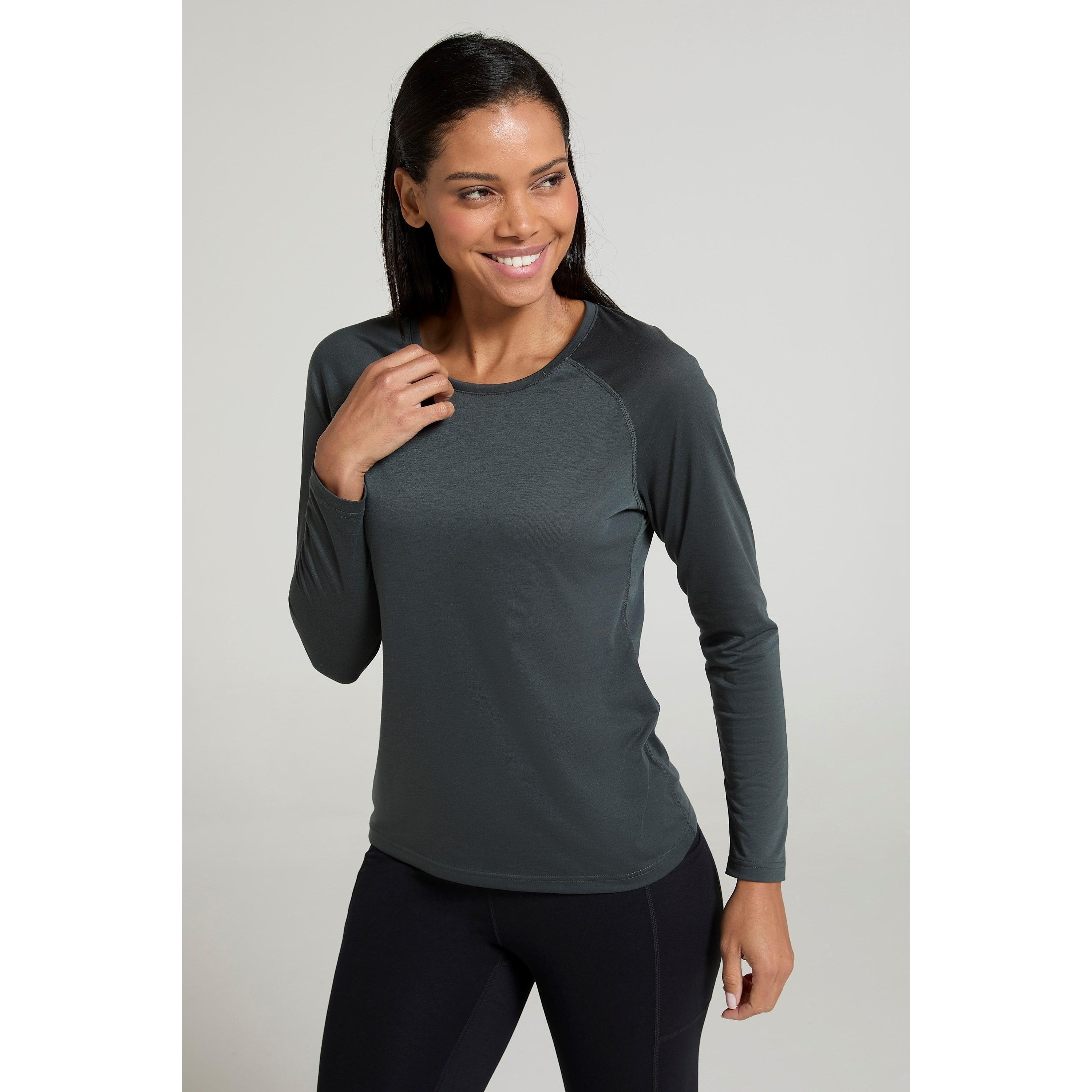 Thumbnail - Mountain Warehouse - Oberteil Schnelltrockend für Damen Langärmlig (Khakigrün)