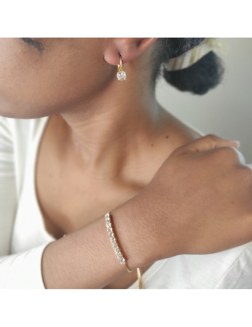 MYC Paris Rund kristall Mia set Guld och kristall halsband dam – bild 2