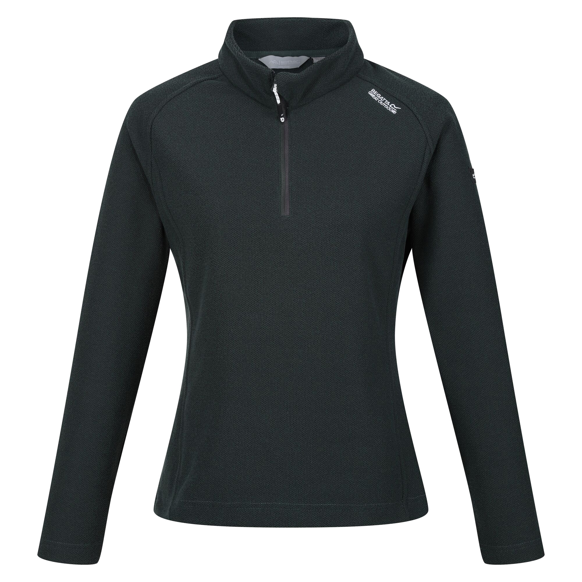 Thumbnail - Regatta - "Kenger II" Fleece-Oberteil mit kurzem Reißverschluss für Damen (Dunkles Graugrün)