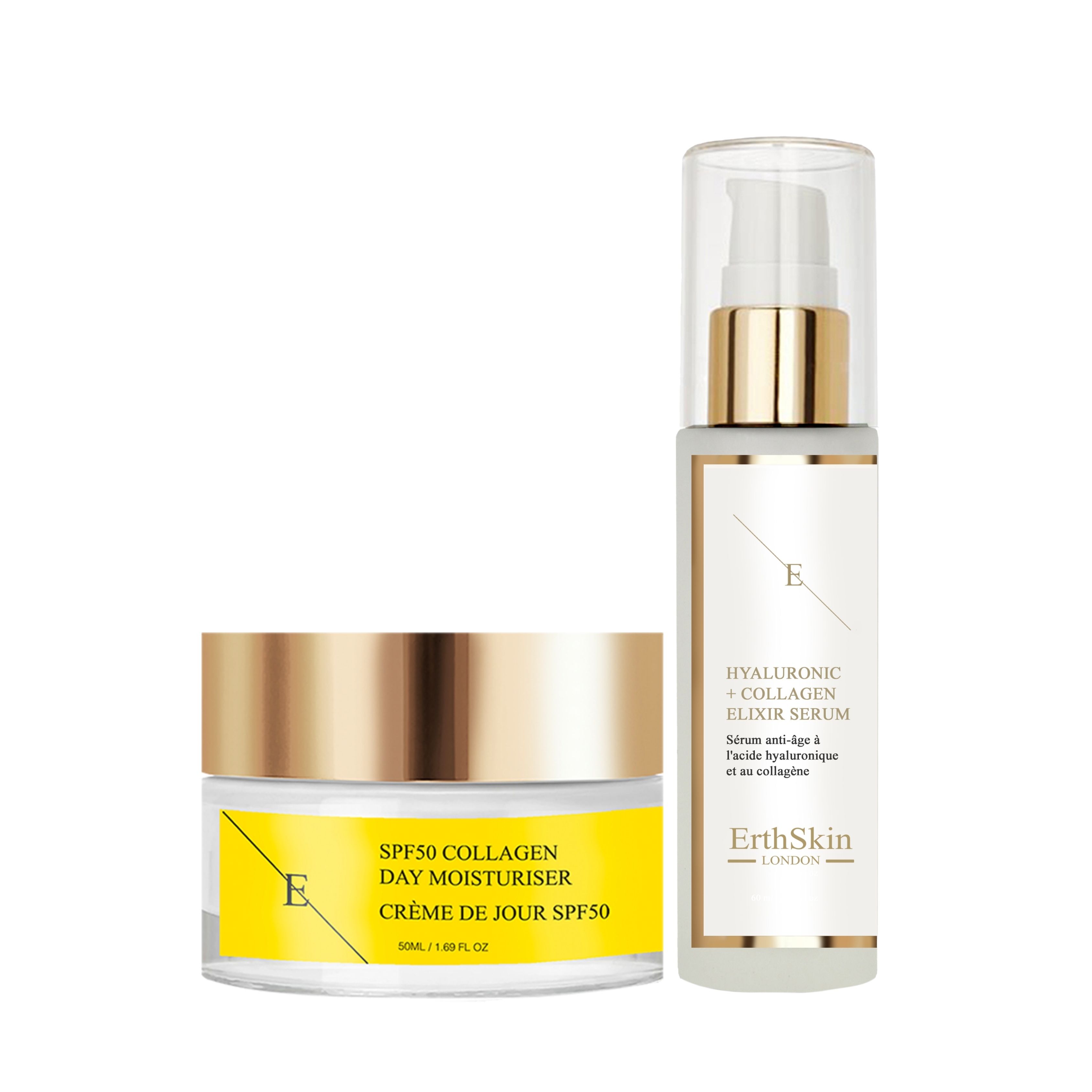 Thumbnail - SPF 50 Collagen Tagescreme 50ml + Hydroacid & Collagen Serum - 60ml