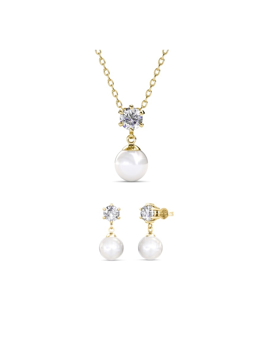 Thumbnail - Set und Box Pauline - Gold und Kristall