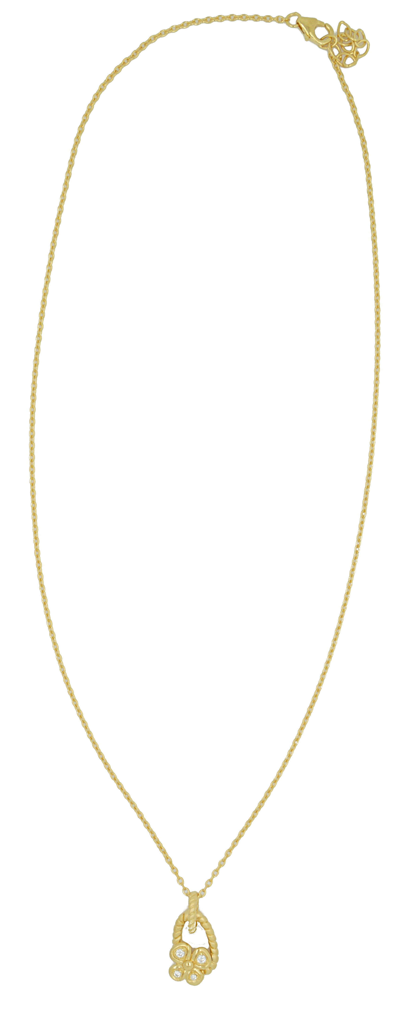 Thumbnail - Orphelia Damen-Kette aus 925er Sterlingsilber mit Anhänger – Gold ZH-6020/2