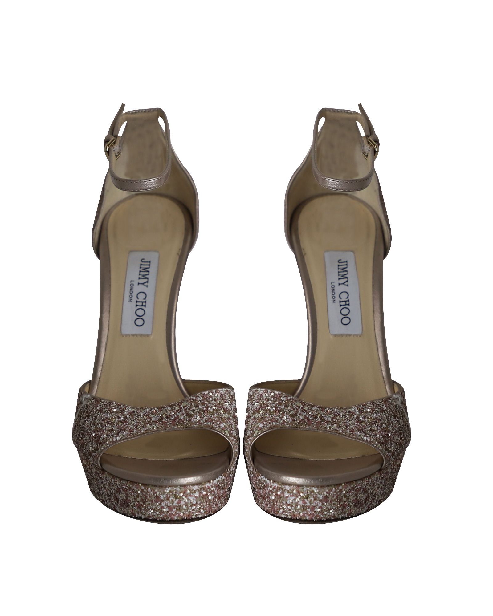 Jimmy Choo Pre-owned Jimmy Choo Plattformssandaler i Rosa Glittrig dam – bild 2