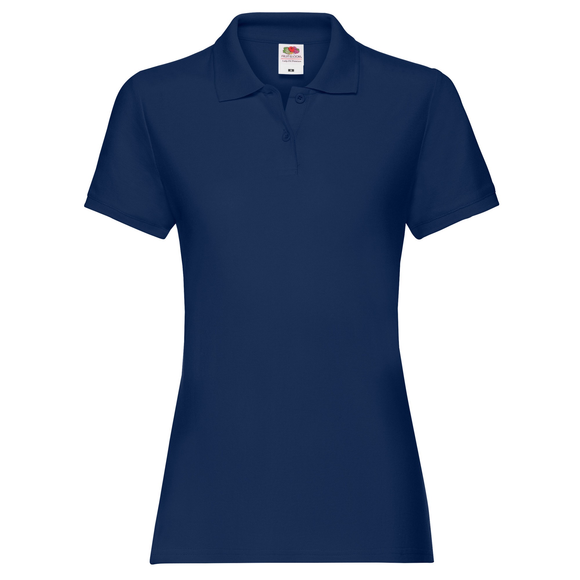 Thumbnail - Fruit of the Loom - "Premium" Poloshirt für Damen (Marineblau)