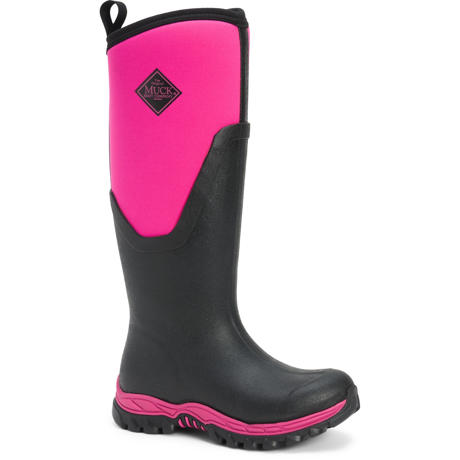 MUCK BOOTS Womens Arctic Sport II Tall Wellingtons – Black Neoprene – Size UK 8