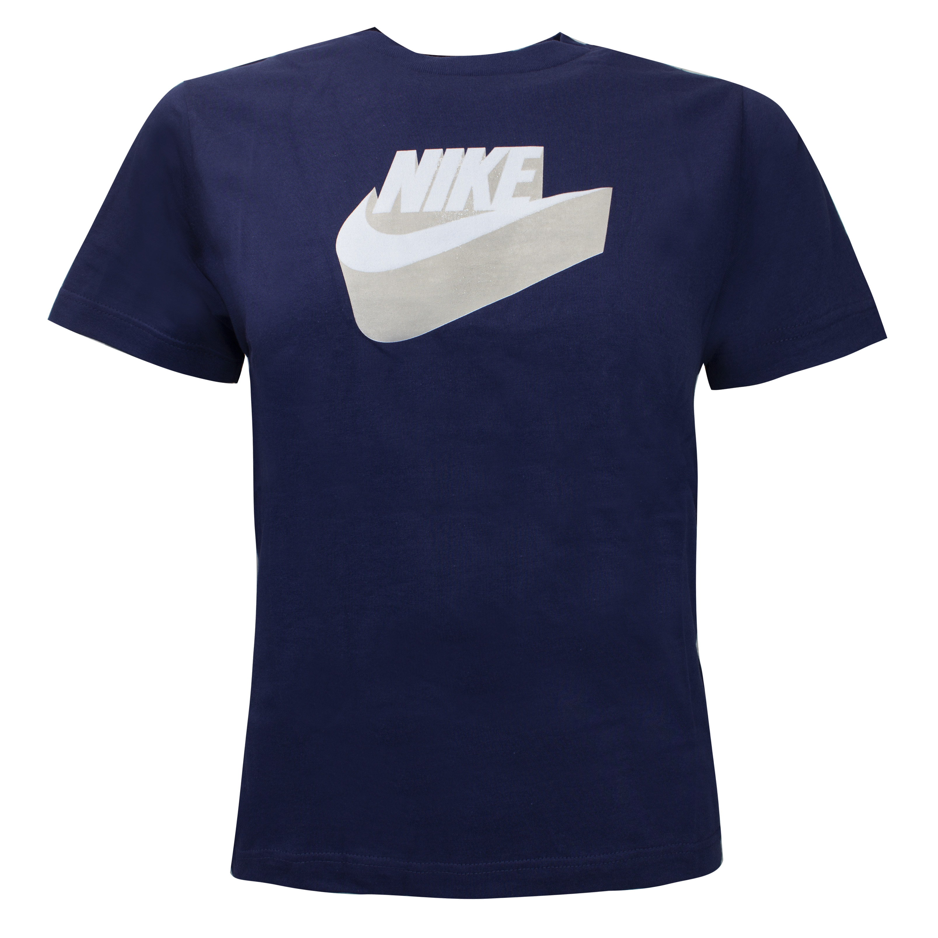 Nike Logo Kinderen Marineblauwe T-Shirt