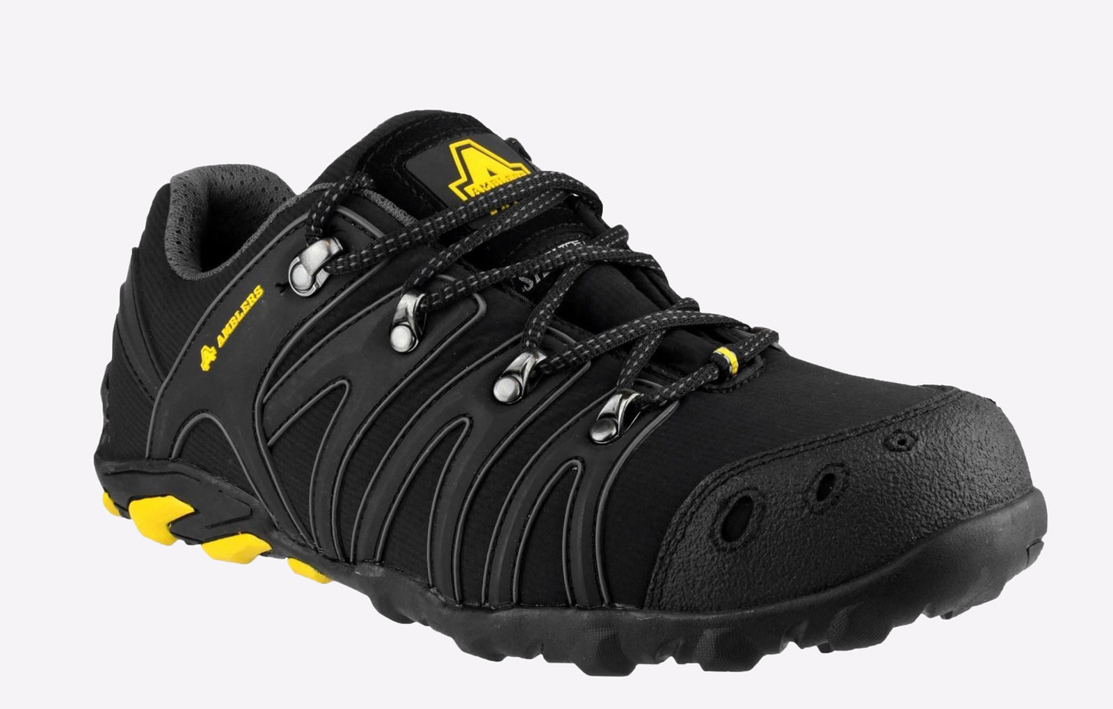 Amblers Safety FS23 Soft Shell Trainers Mens - Black - Size UK 10