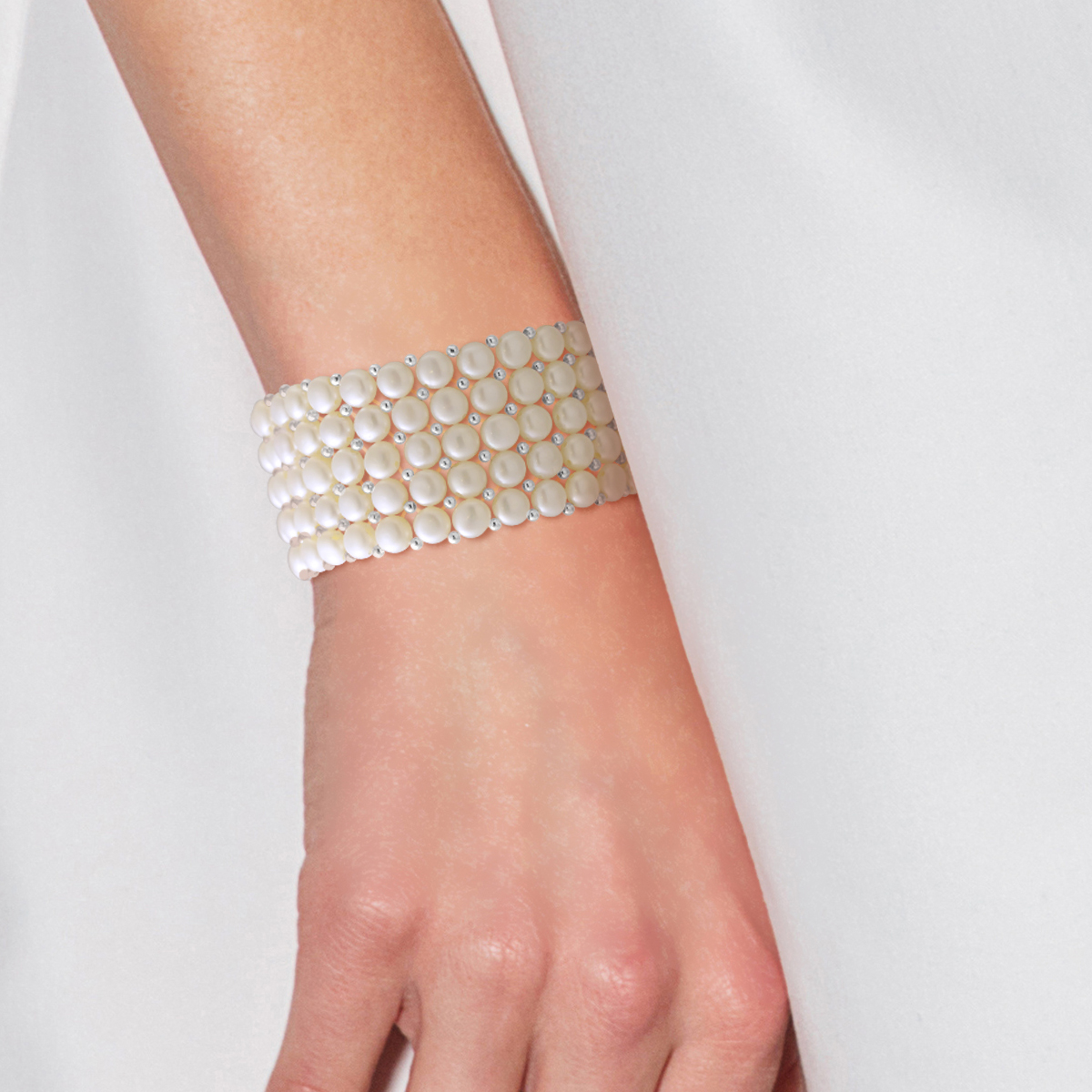 Diadema Armband Äkta sötvattenspärlor dam – bild 2