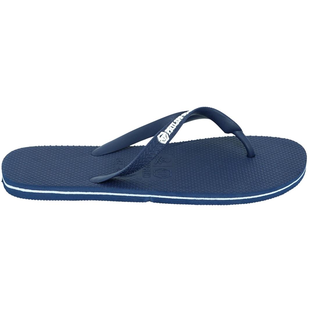 Thumbnail - Philipp Plein Brand Logo Marineblaue Flip-Flops