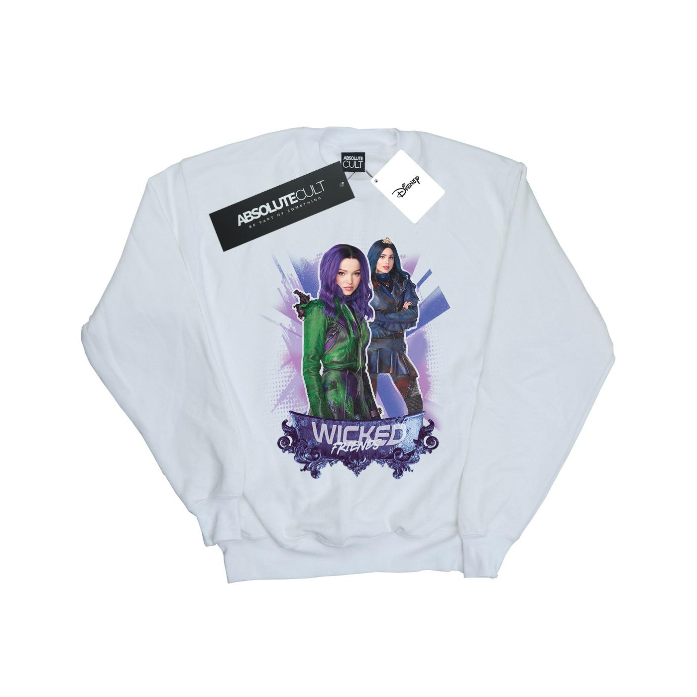 Thumbnail - Disney - "The Descendants Wicked Friends" Sweatshirt für Mädchen (Weiß)