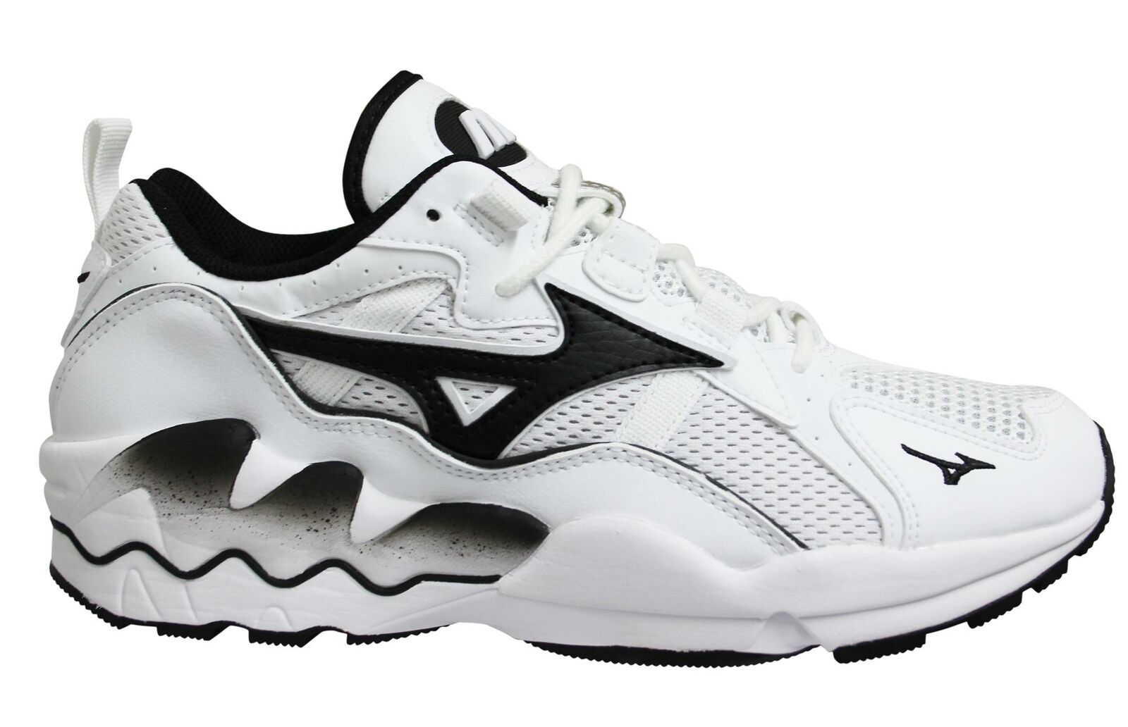 Thumbnail - Mizuno Sport Style Wave Rider 1 Weiße/schwarze Trainer
