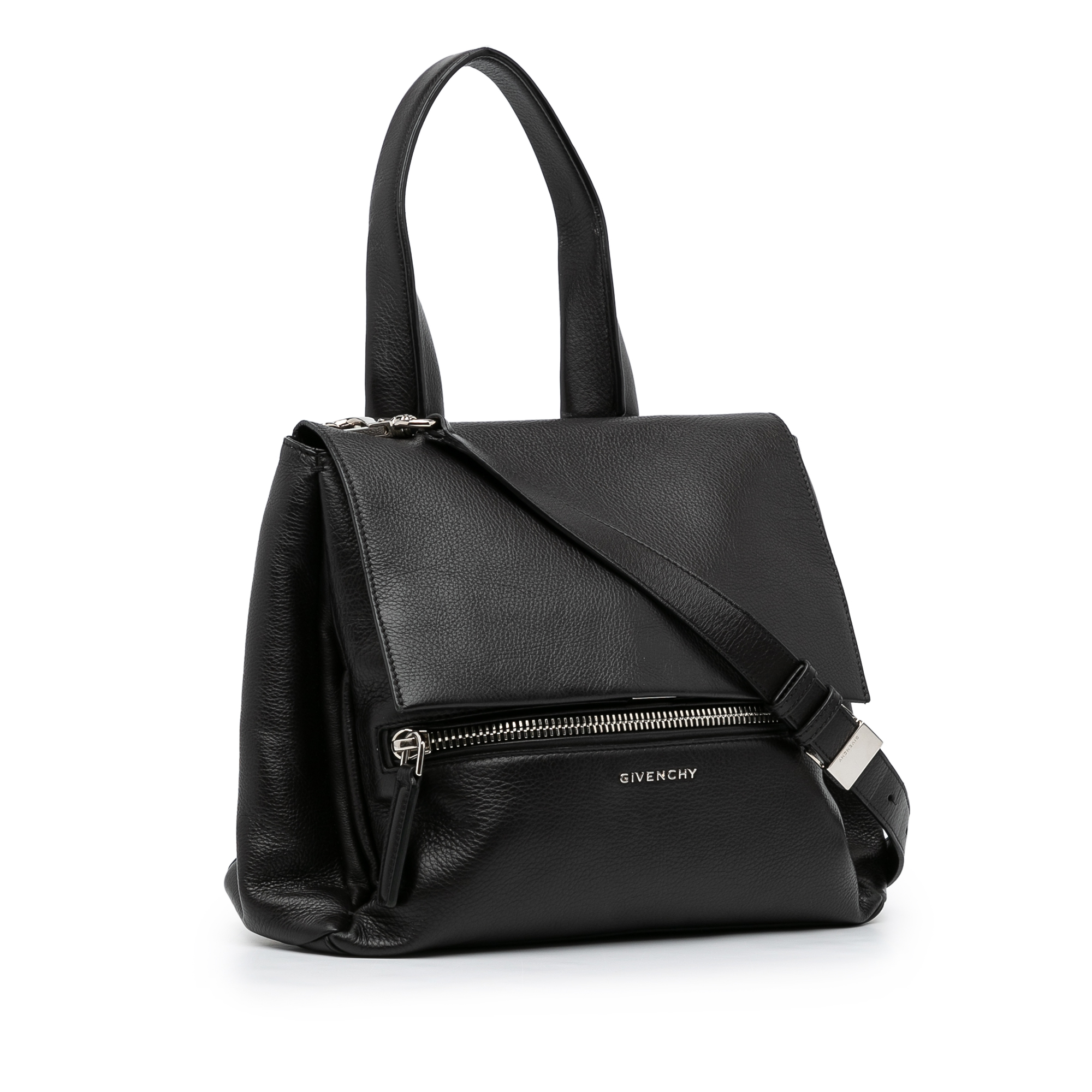 Givenchy Pre-owned Womens Vintage Pandora Pure Satchel Black Calf Leather – One Size