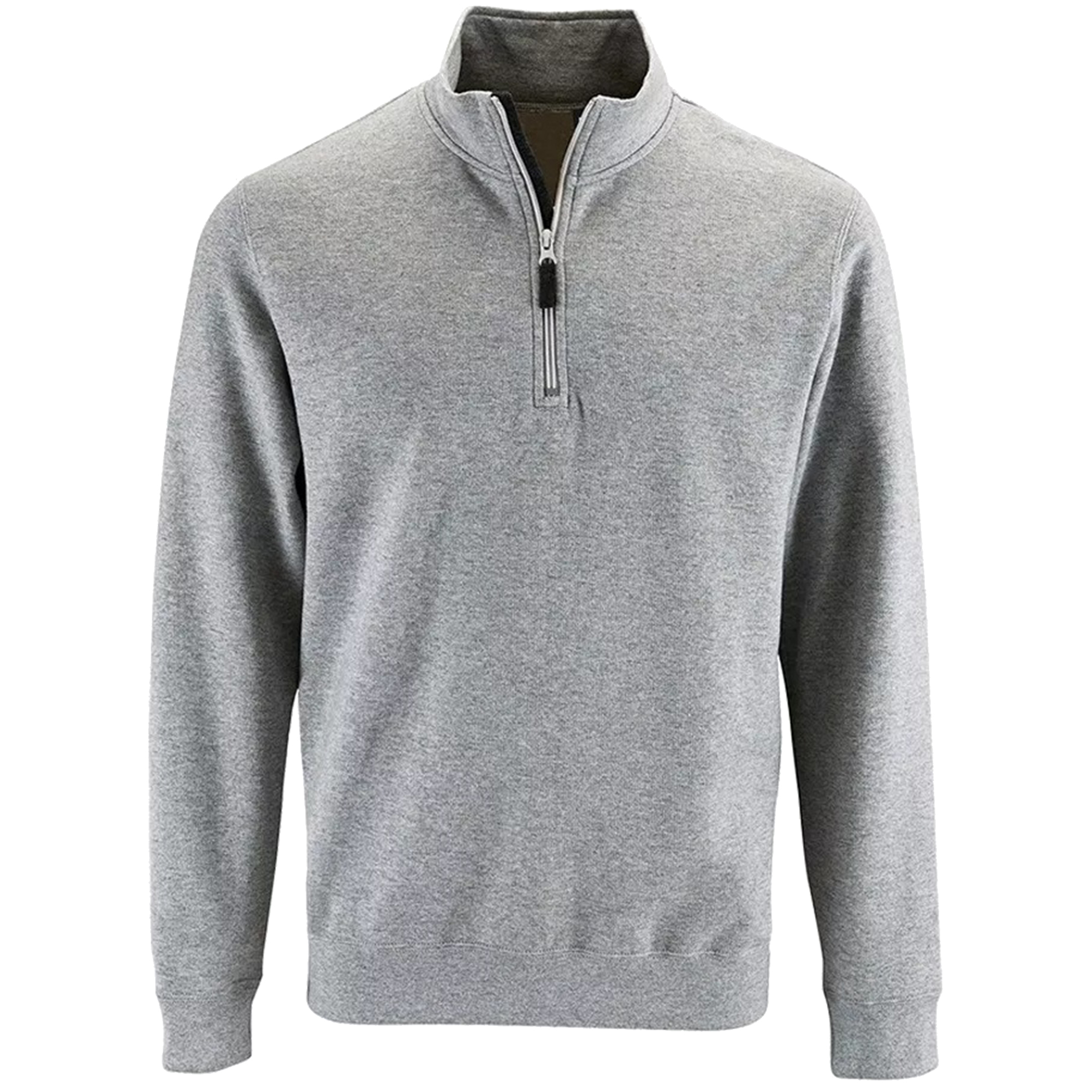 SOLS Mens Stan Contrast Zip Neck Sweatshirt (Grey Marl) - Size 3XL