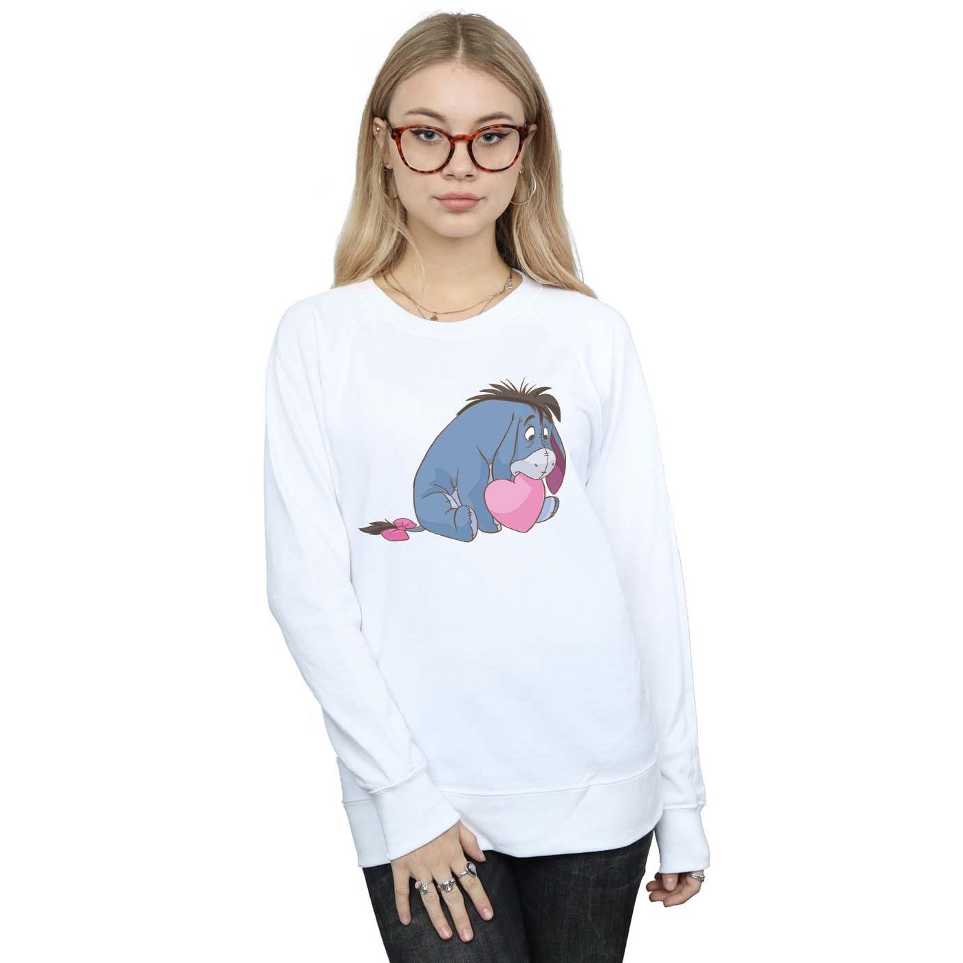 Disney Womens/Ladies Winnie The Pooh Eeyore Mouth Sweatshirt (White) dam – bild 2