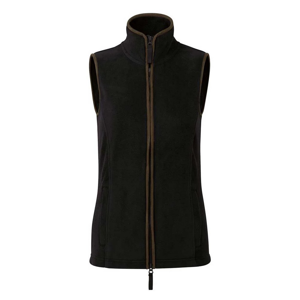 Premier - "Artisan" Weste für Damen (Schwarz/Braun)