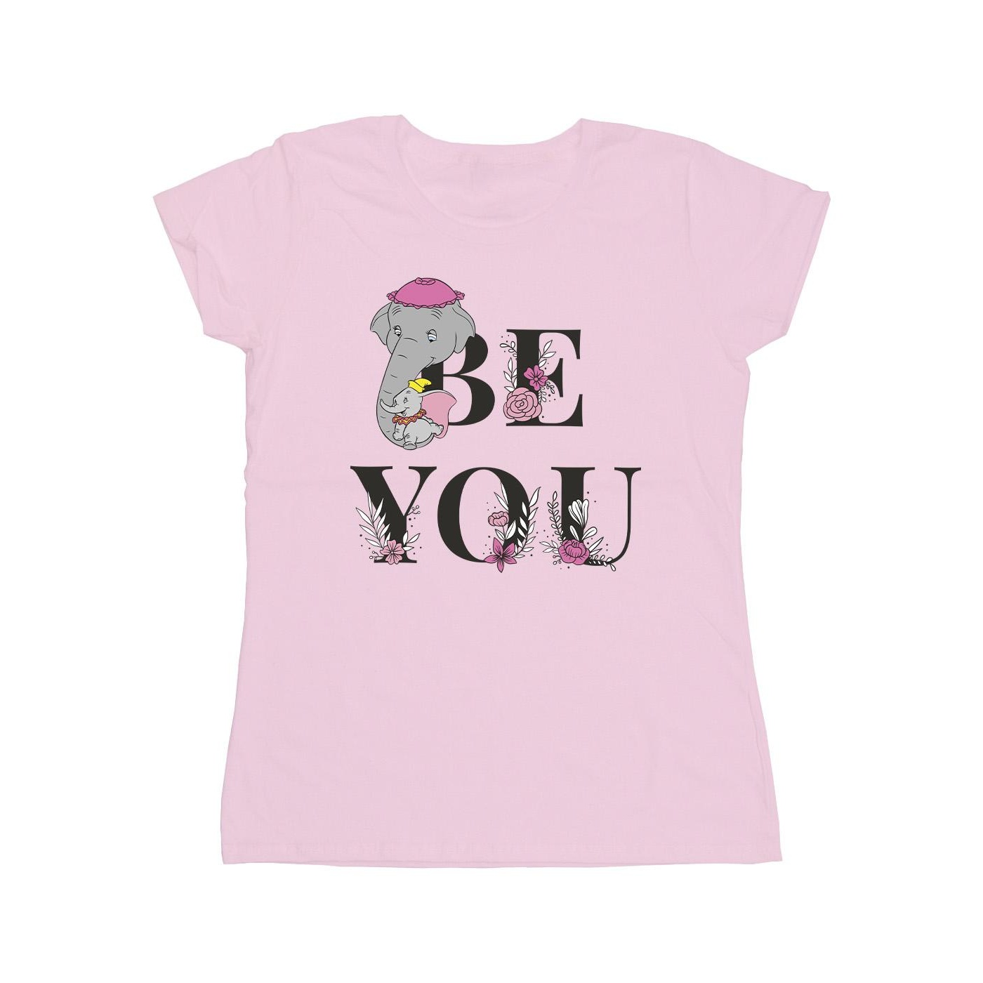 Disney Damen/Damen Dumbo Be You T-Shirt aus Baumwolle (Babyrosa)