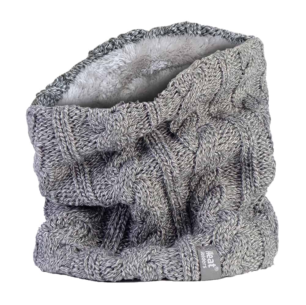 Thumbnail - Wärmehalter - Ladies Thick Cable Knit Fleece Lined Neck Warmer