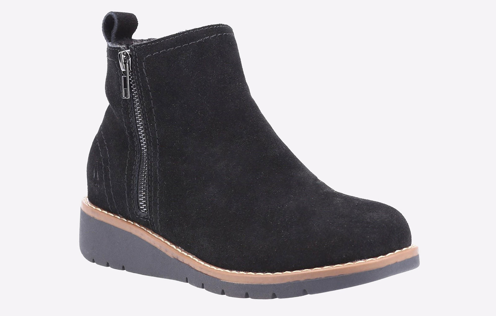 Hush Puppies Libby Damstövlar I Svart Mocka – bild 2