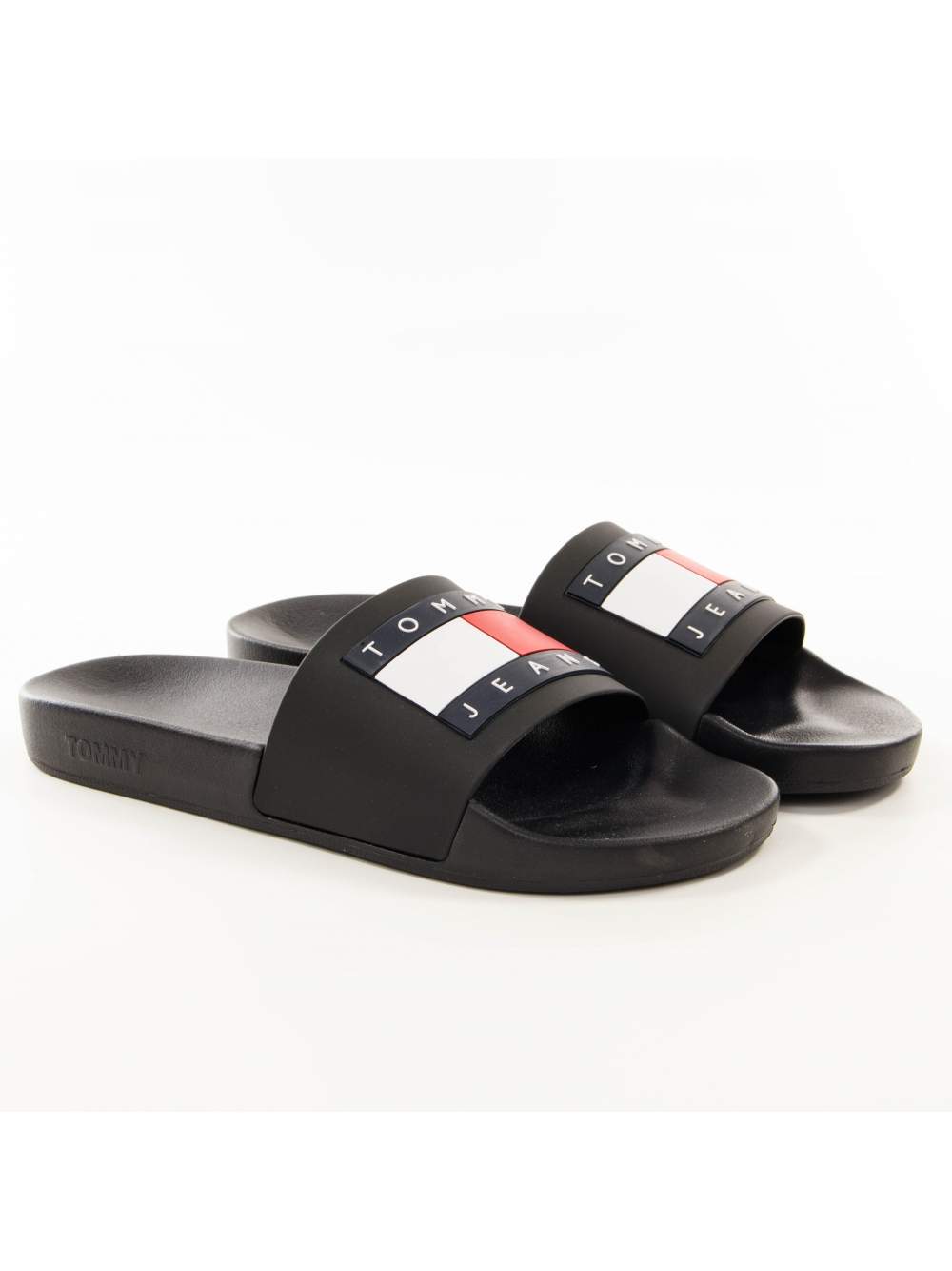 Tommy Hilfiger Tommy Jeans Pool heren slippers, zwart
