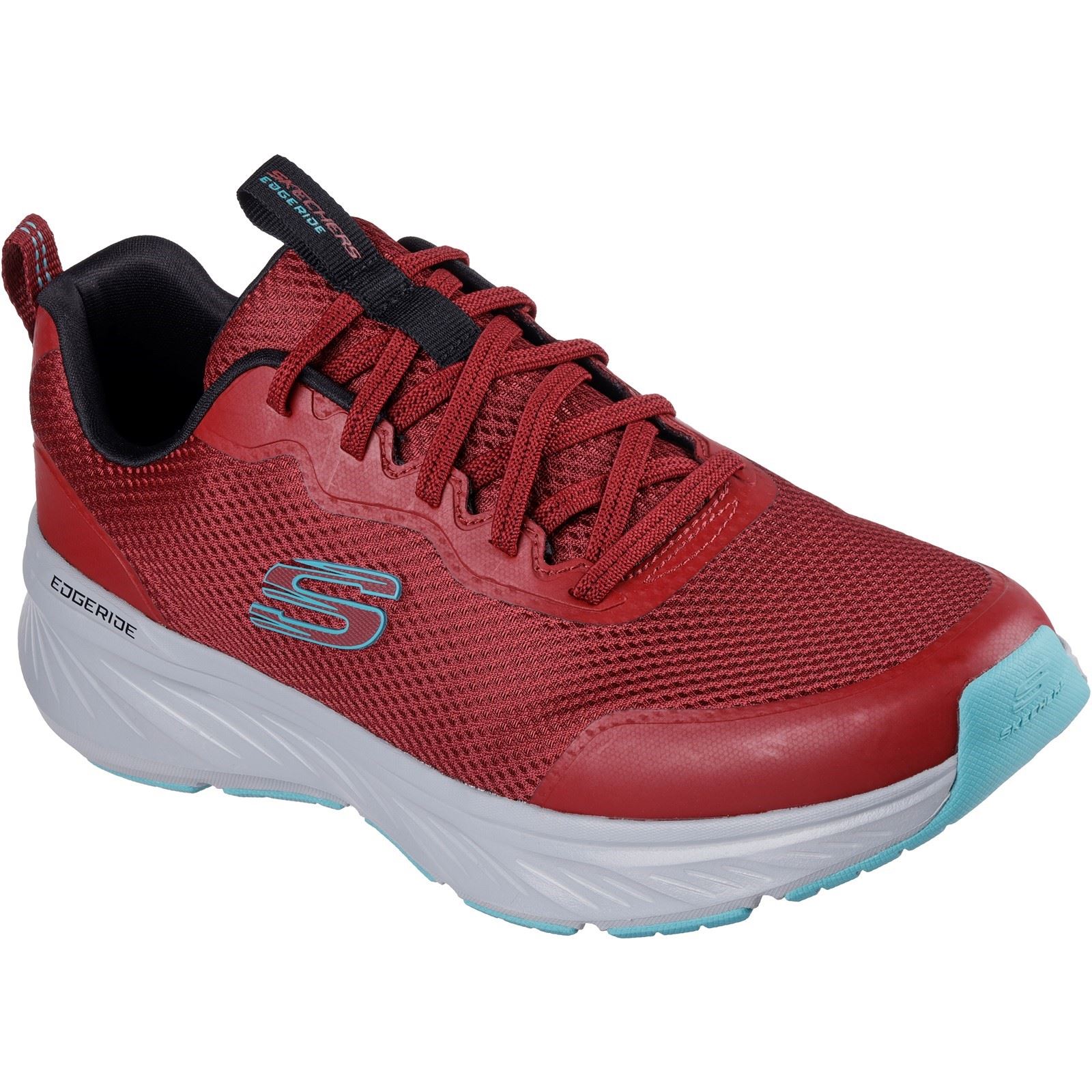 Thumbnail - Skechers Edgeride Rekze Herren Sneaker aus Textil in Bordeauxrot/Grau