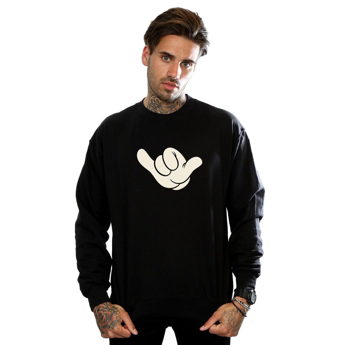 Disney Mens Mickey Mouse Skate Sweatshirt (Black) herr – bild 2