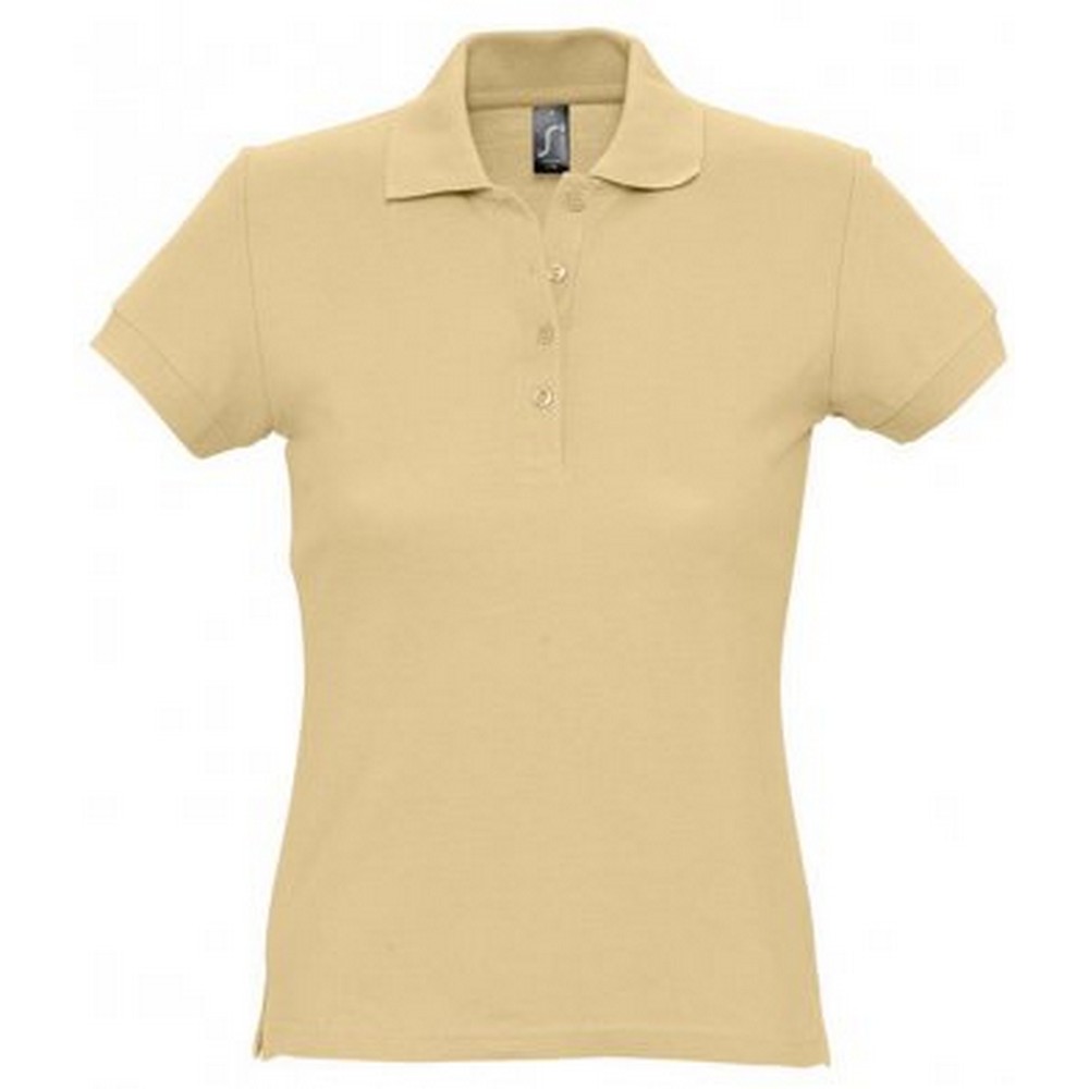 Thumbnail - SOLS Passion - Polo-Shirt aus 100% Baumwolle mit kurzen Ärmeln - Damen (Sand)