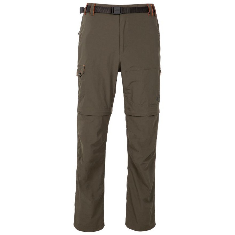 Thumbnail - Trespass Mens Rynne B Moskitoabweisende Cargo-Hose (Olive)